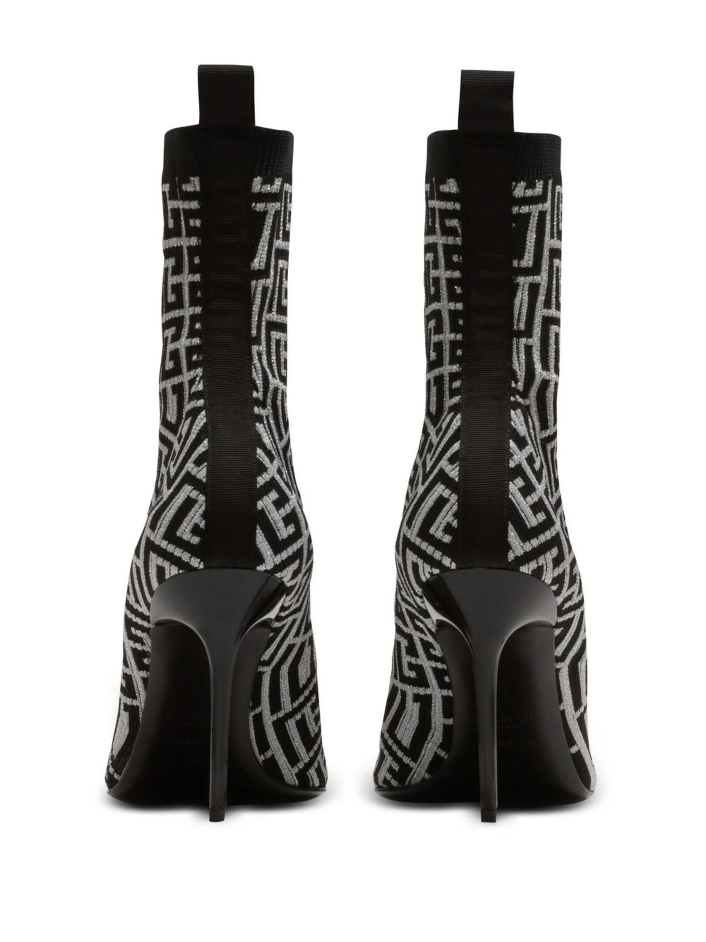 Skye monogram knit ankle boots