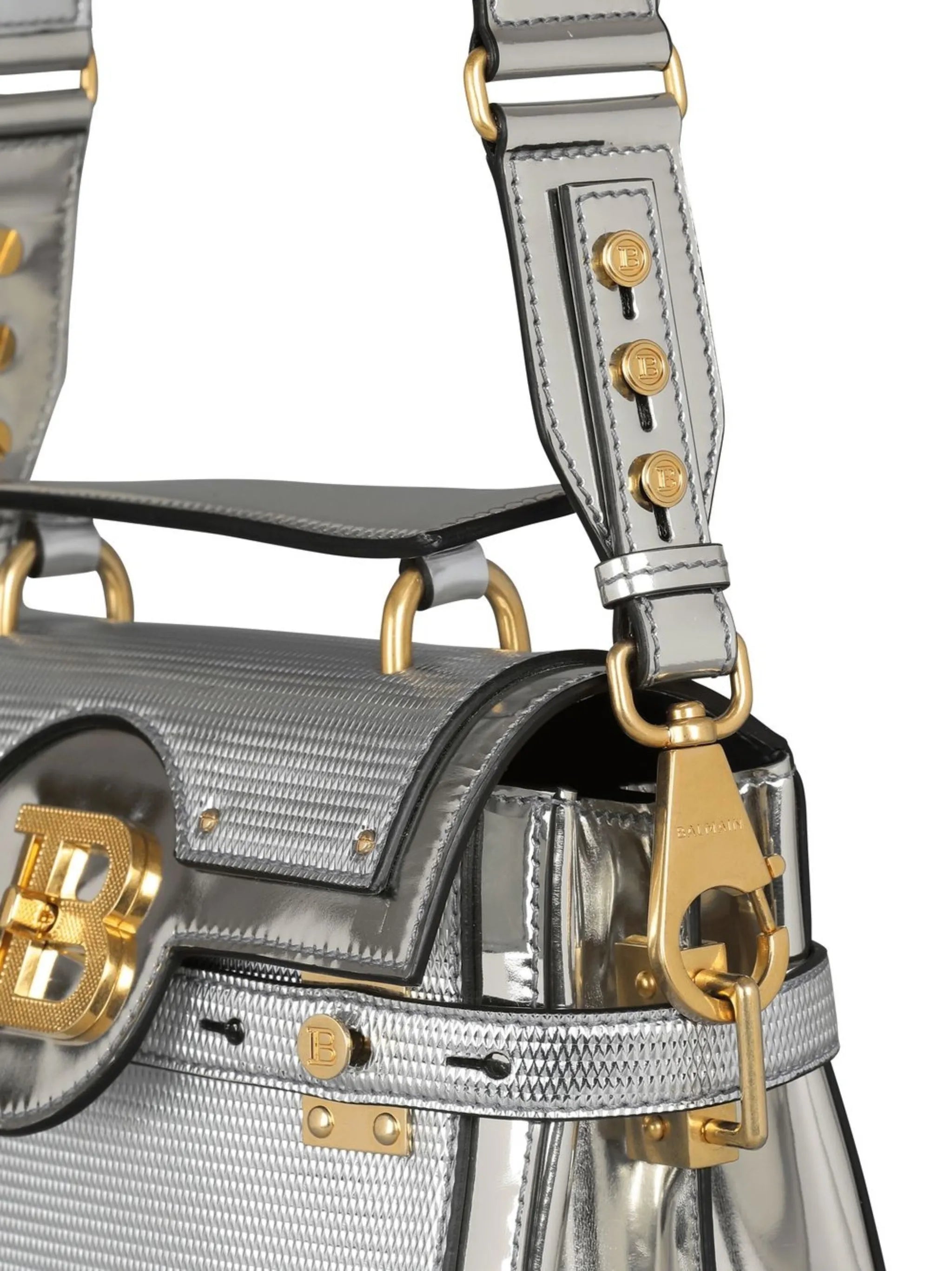 B-Buzz 23 mirror-effect shoulder bag