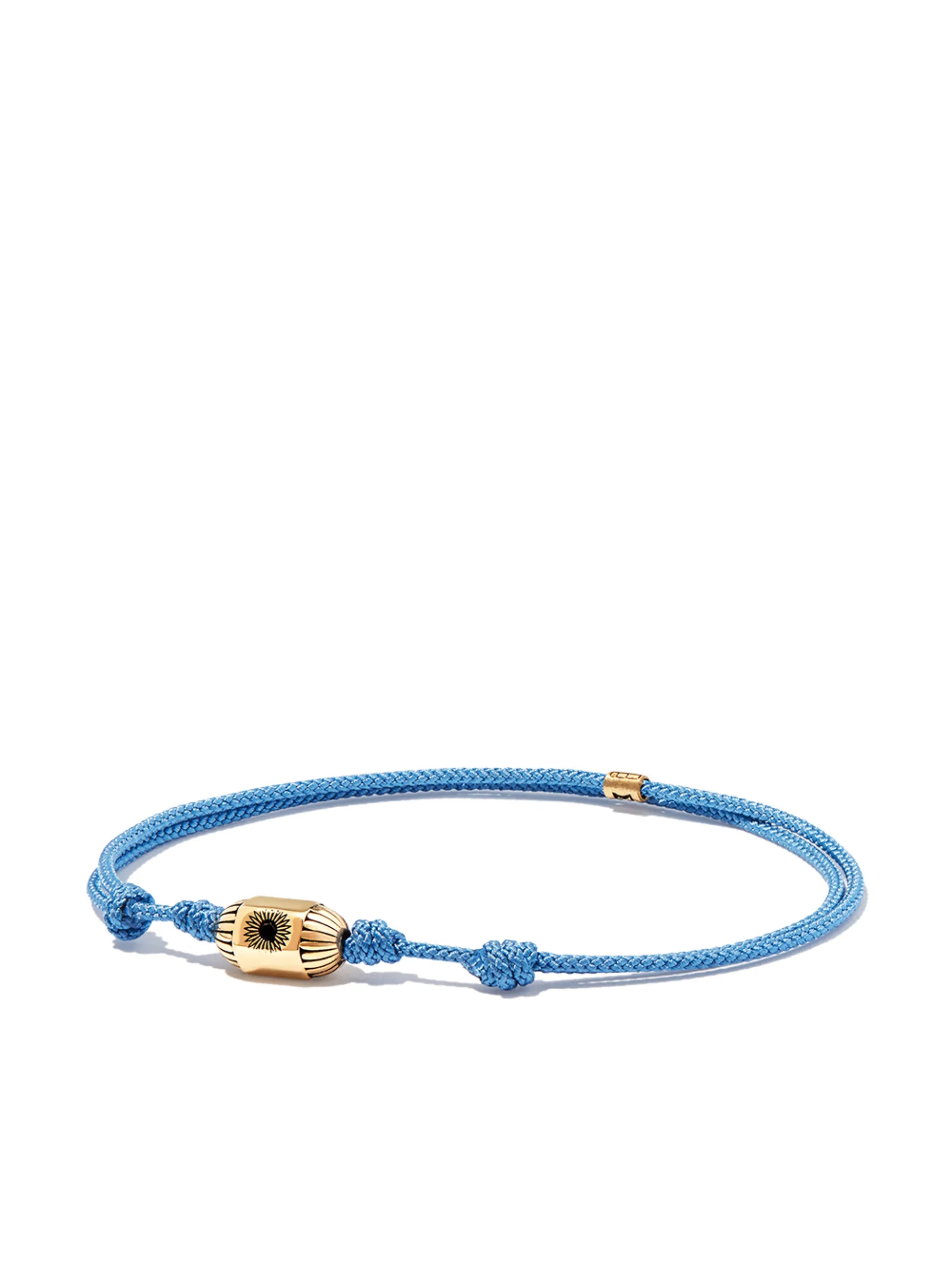 14kt yellow gold antique eye cord bracelet
