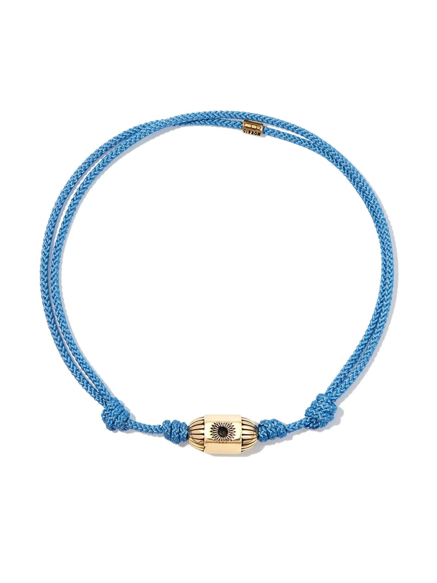 14kt yellow gold antique eye cord bracelet