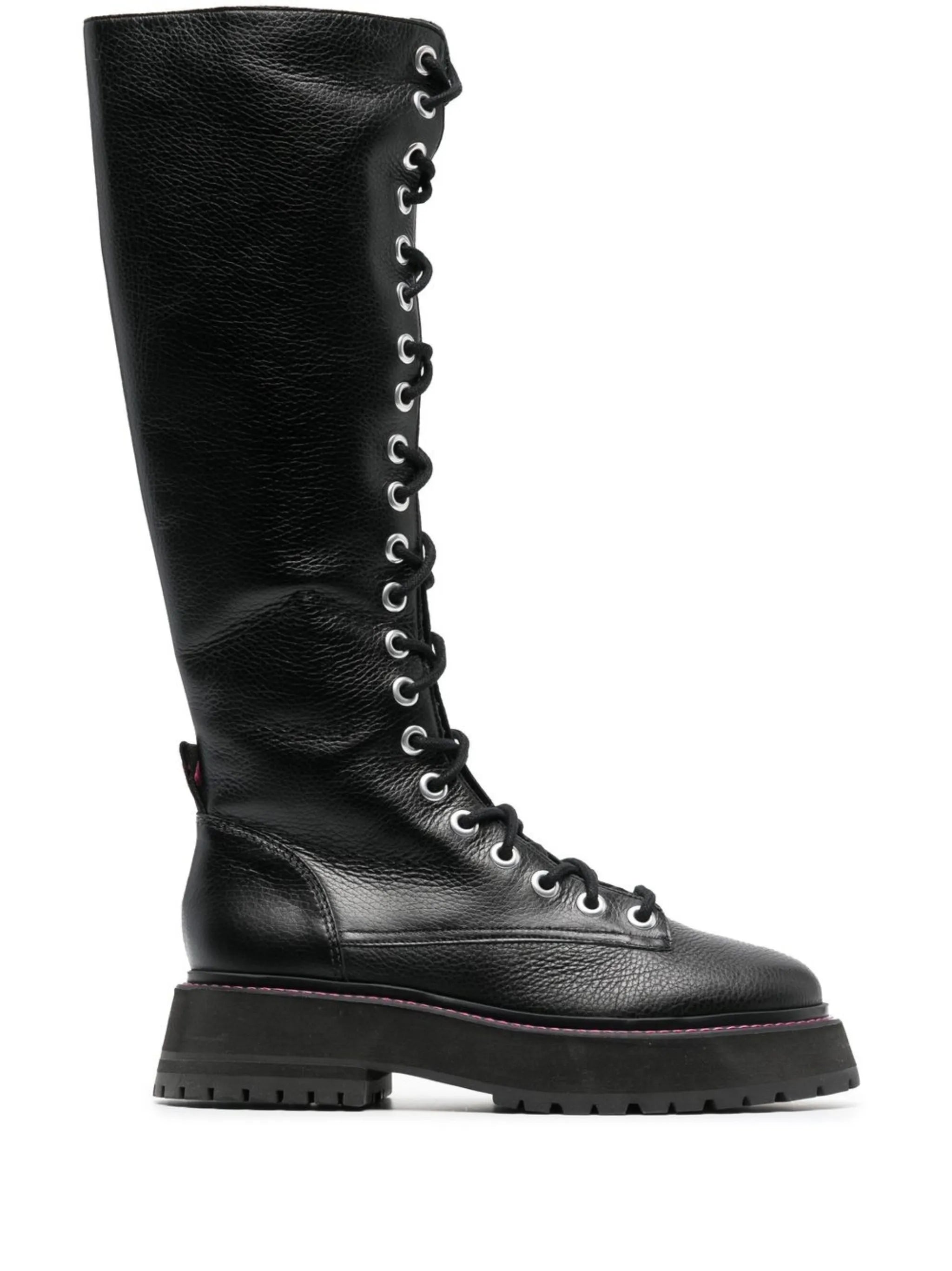 Lara knee-length combat boots