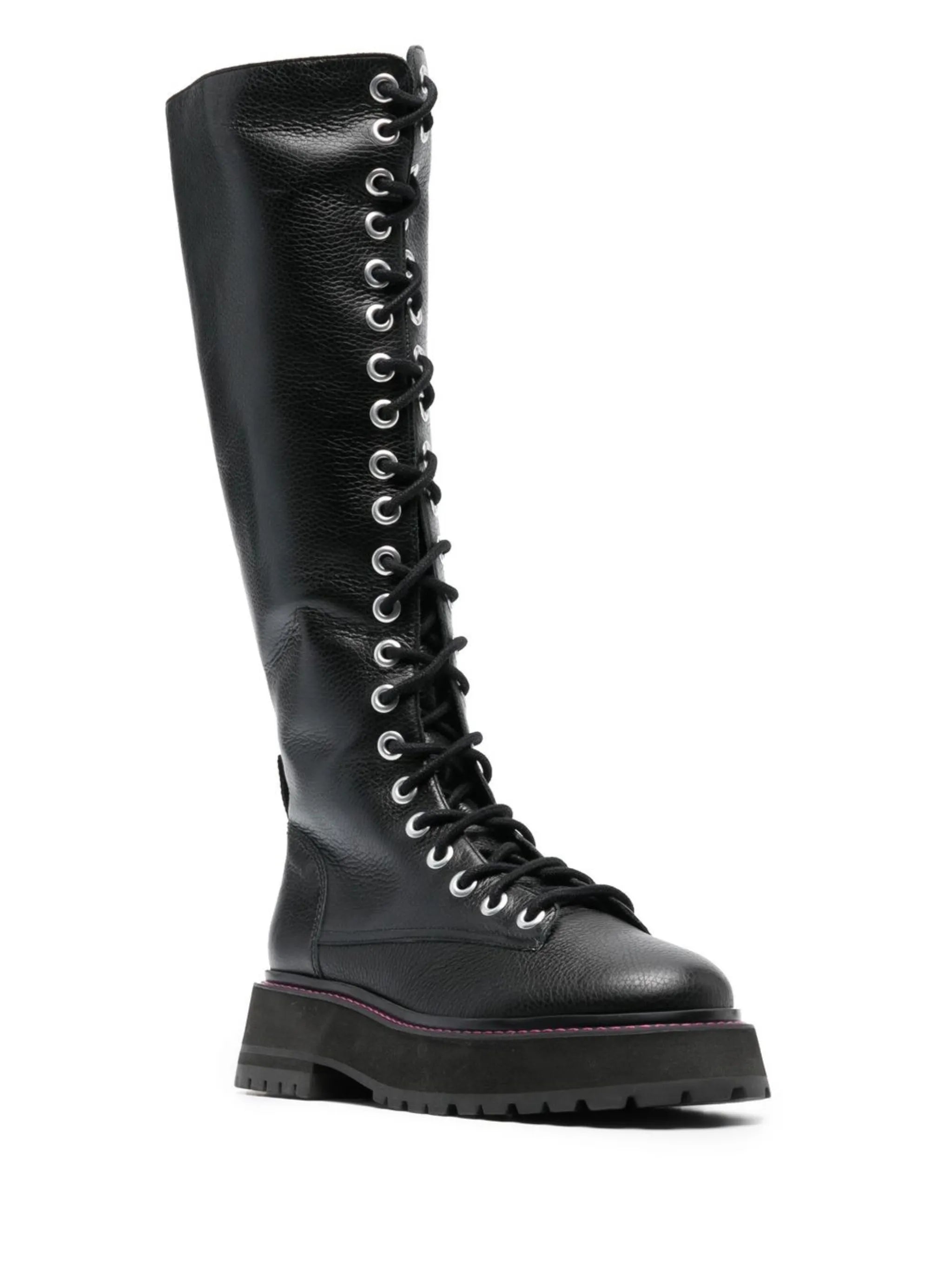 Lara knee-length combat boots