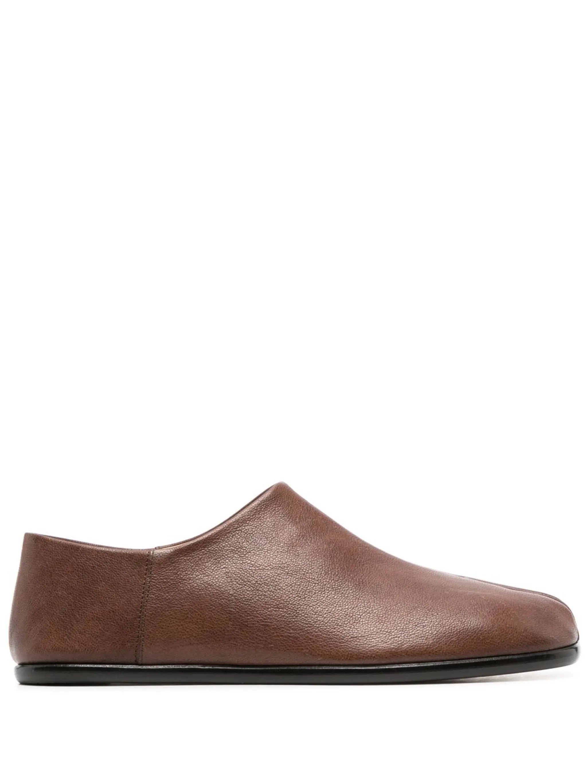 Tabi leather babouche shoes