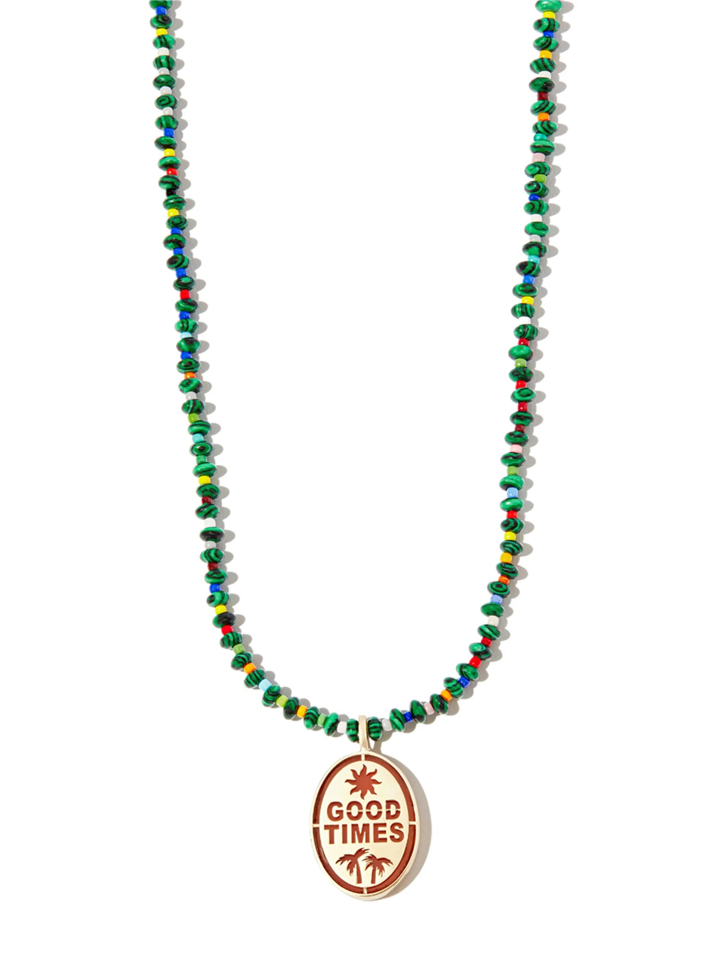 14kt yellow gold Good Times necklace