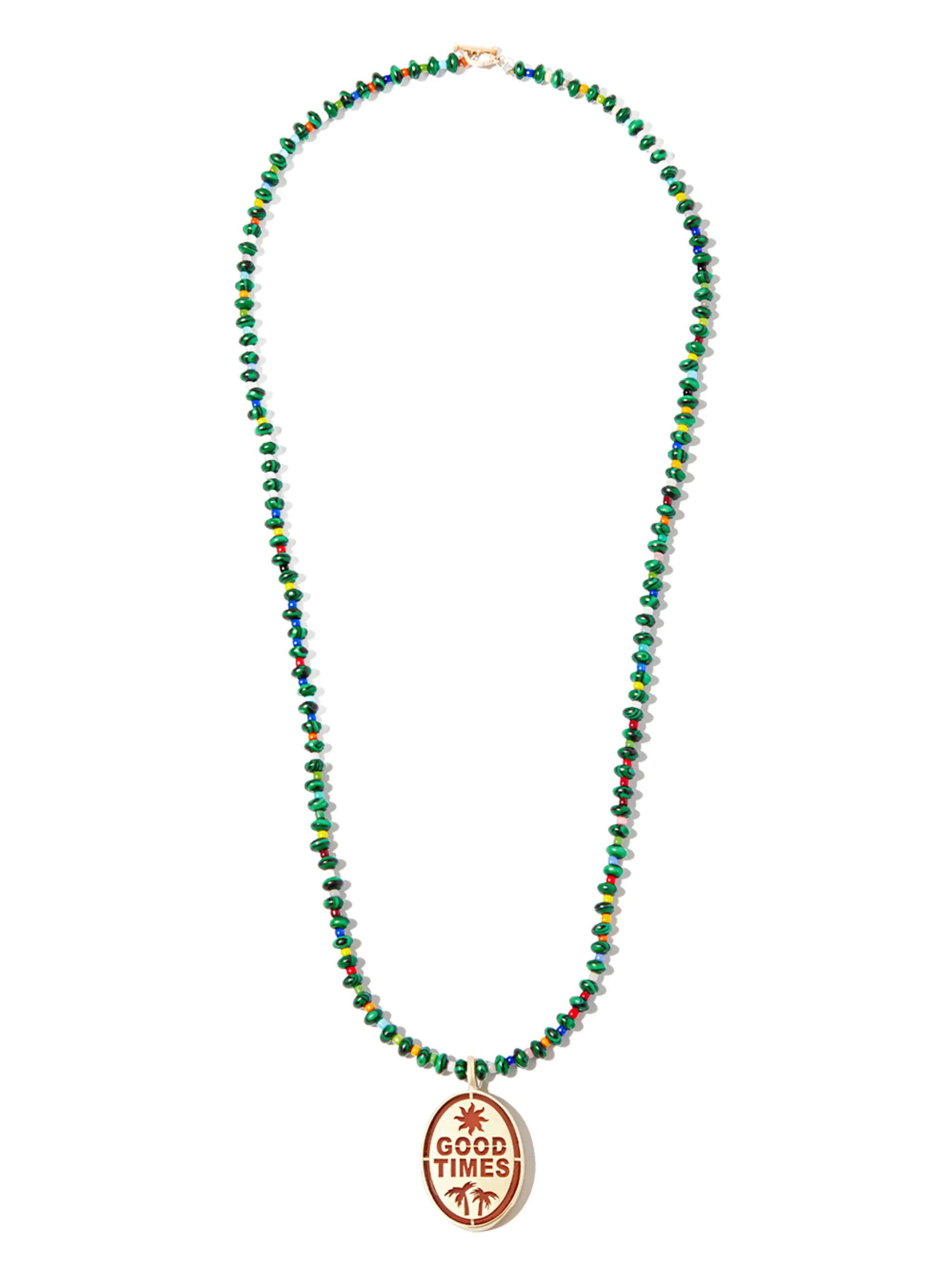 14kt yellow gold Good Times necklace