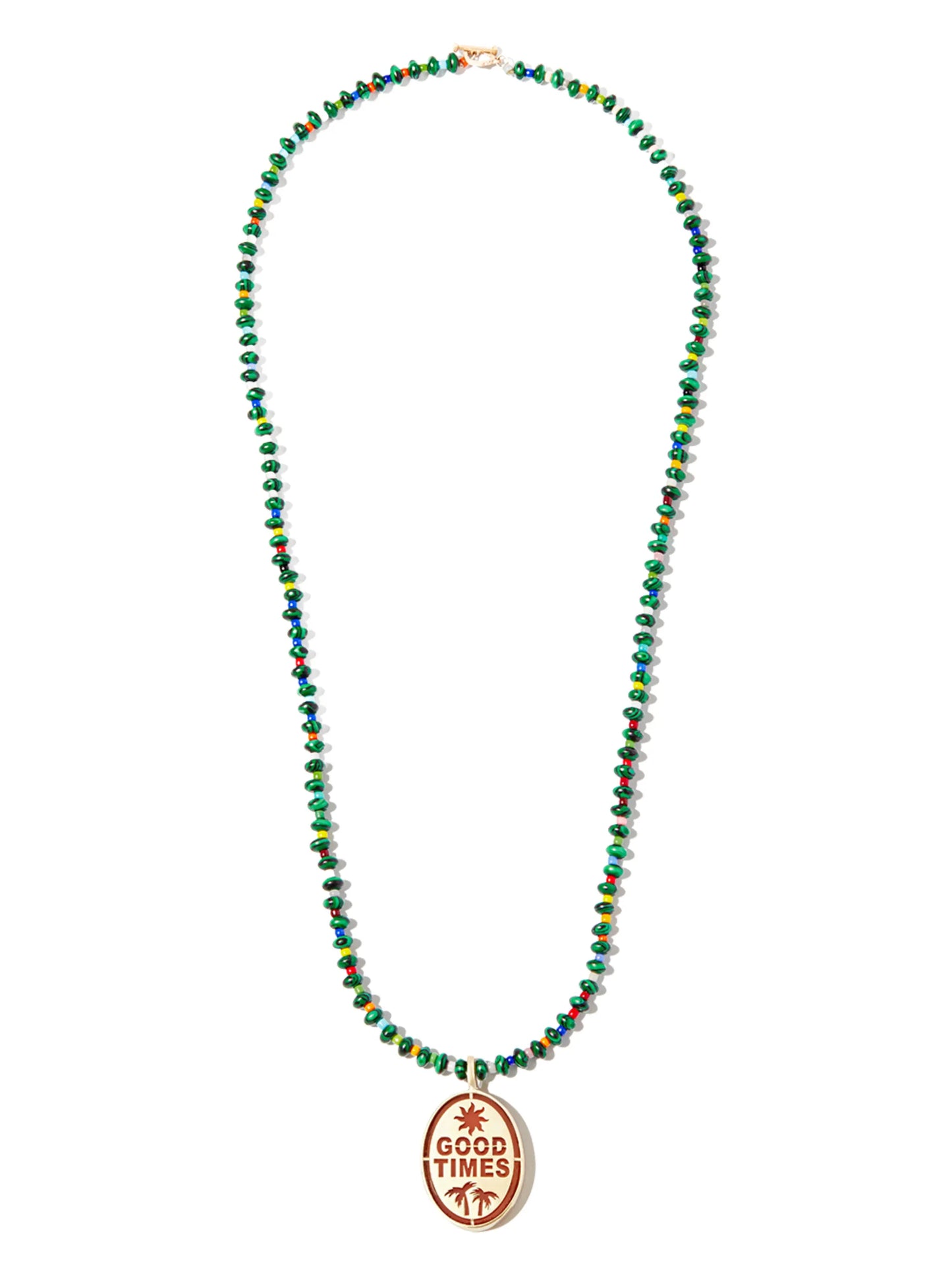 14kt yellow gold Good Times necklace