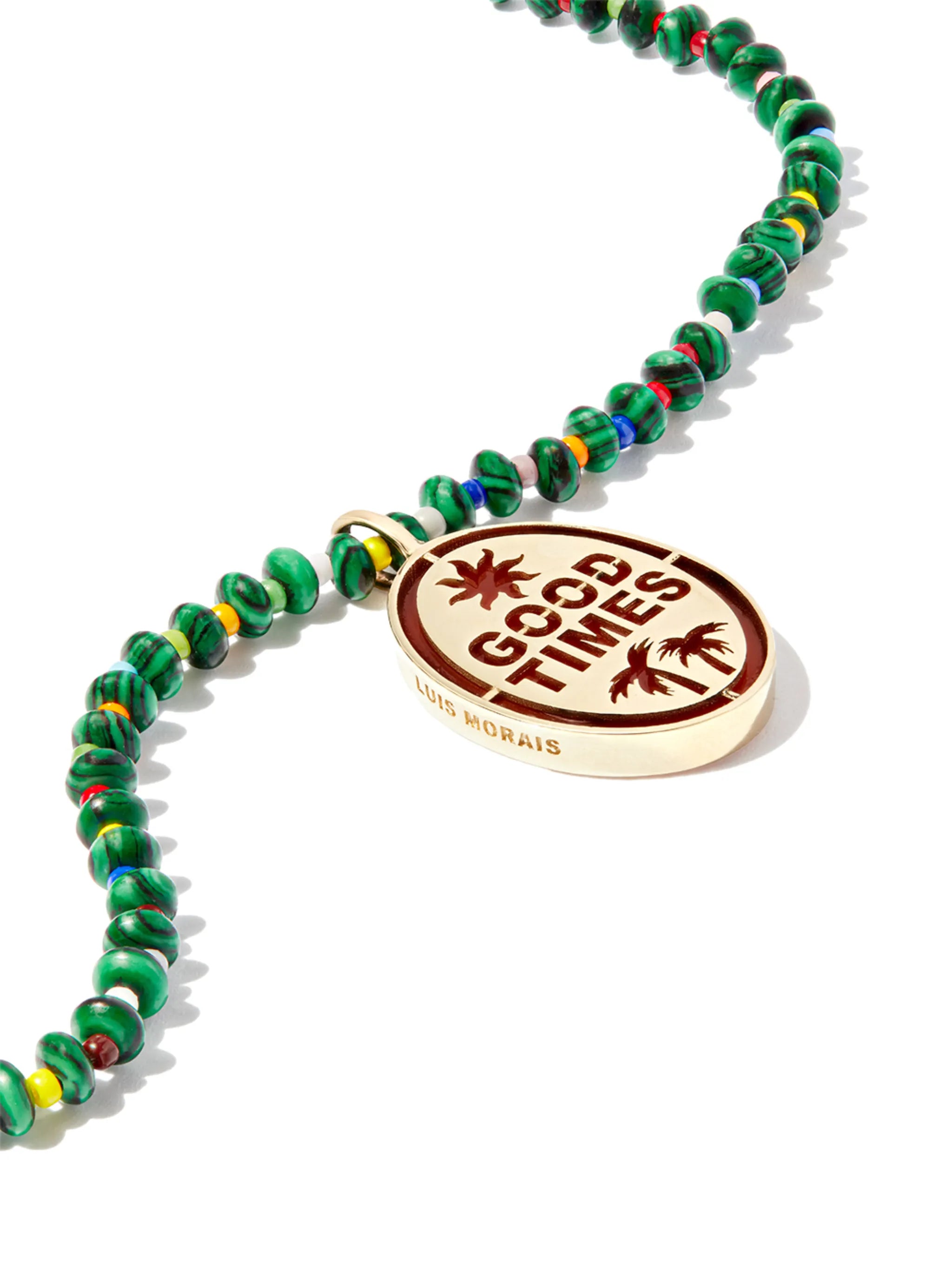 14kt yellow gold Good Times necklace