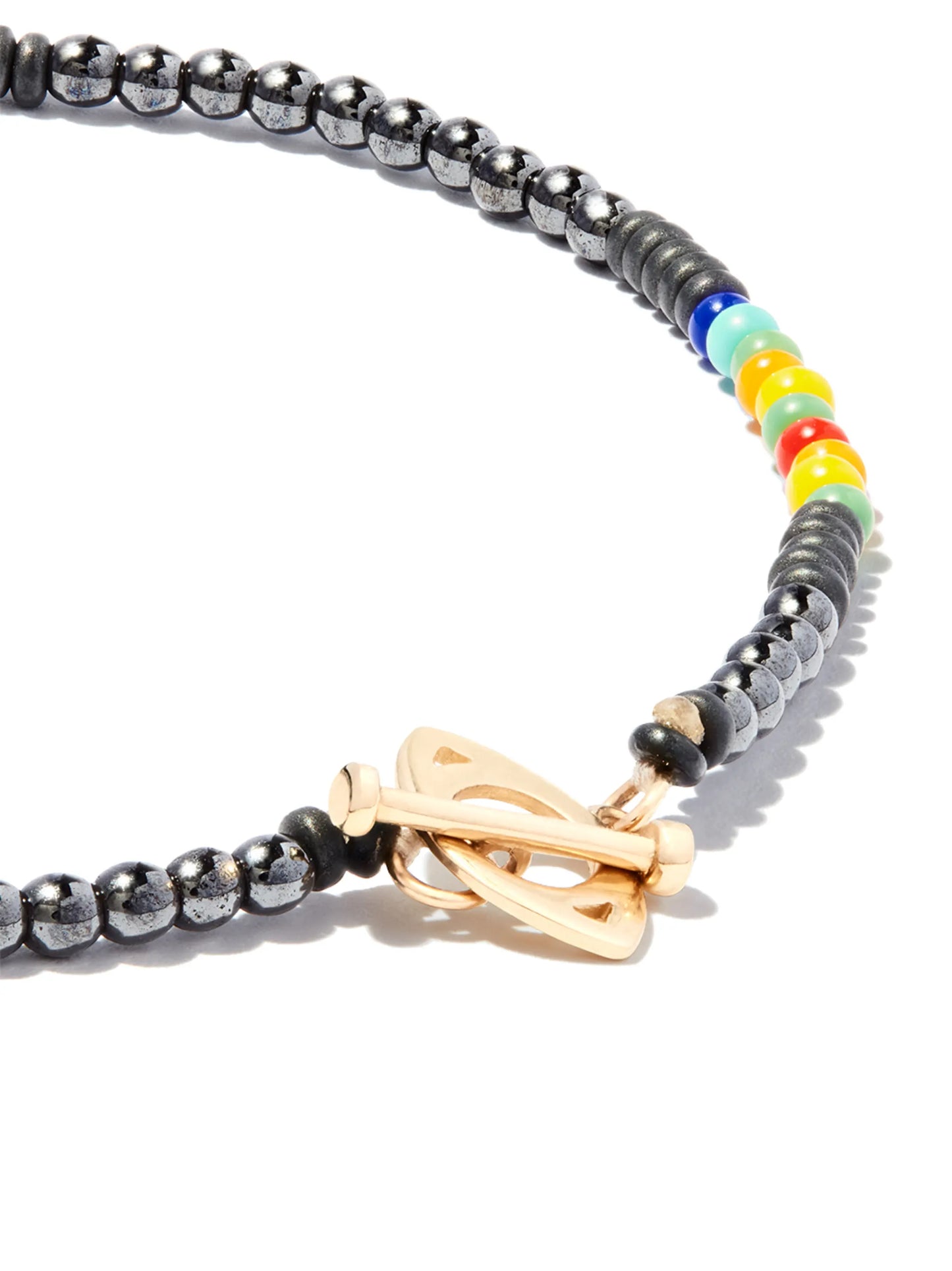 14kt yellow gold beaded bracelet