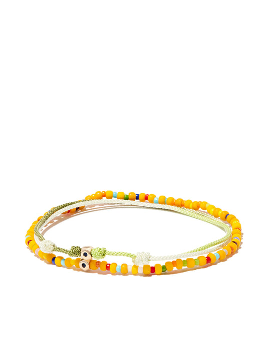 14kt yellow gold beaded bracelet set