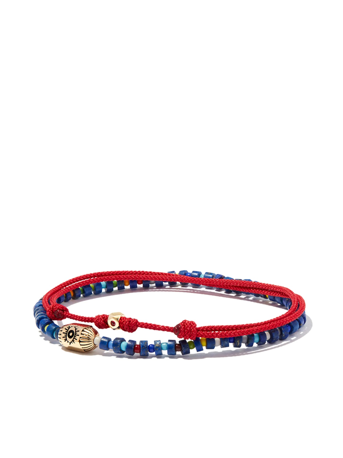 14kt yellow gold charm double bracelet