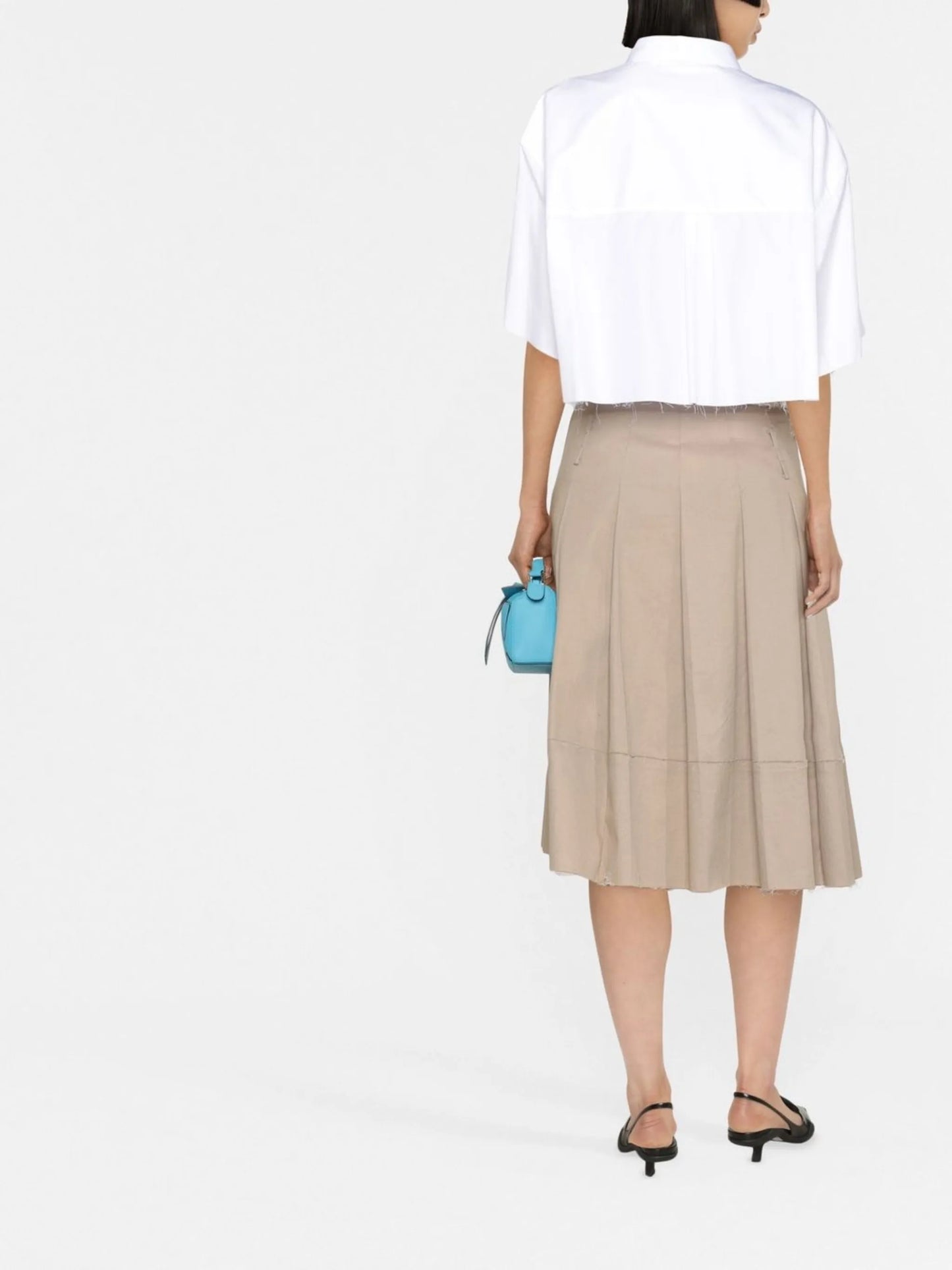 cropped cotton shirt