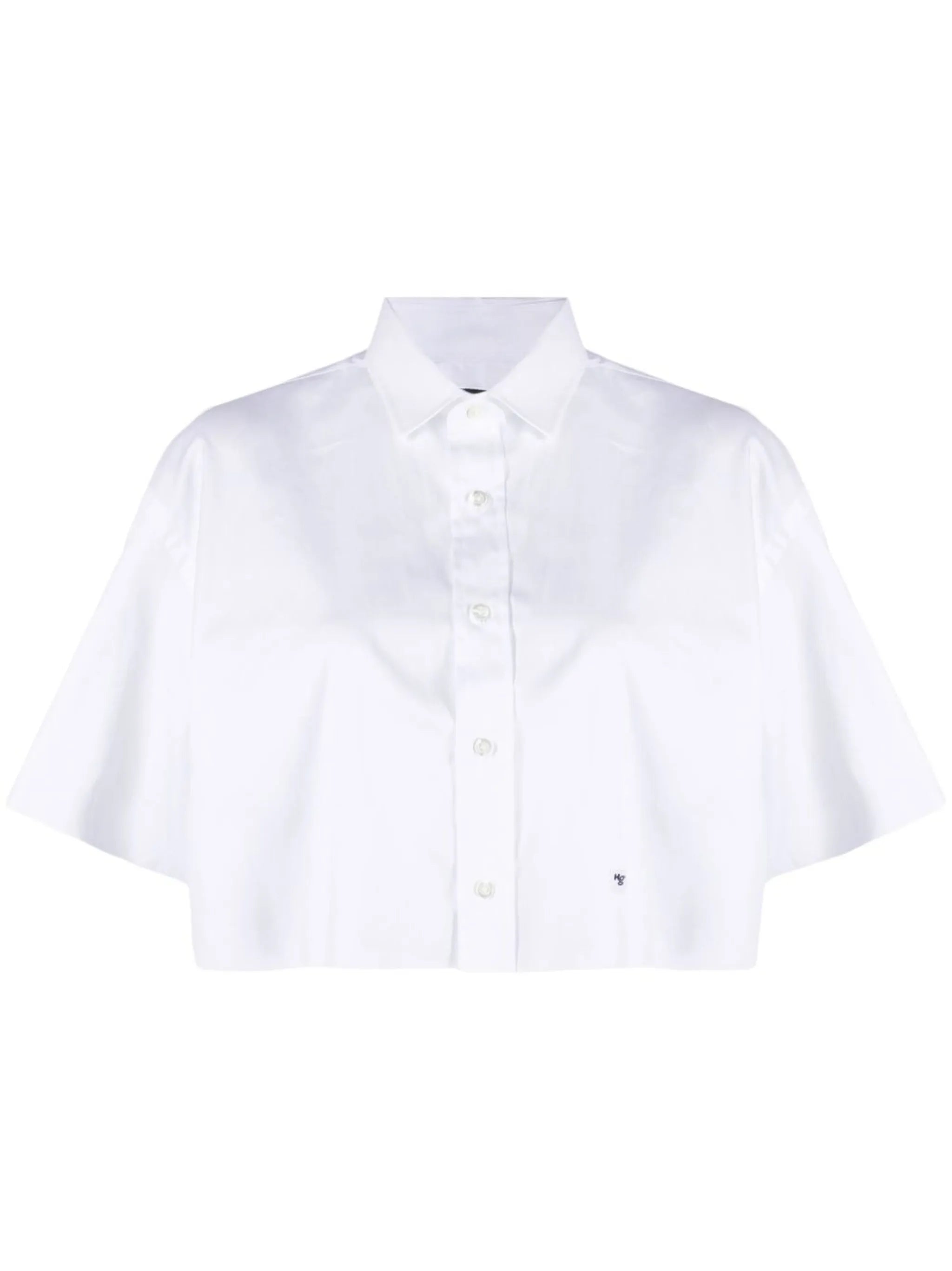 cropped cotton shirt