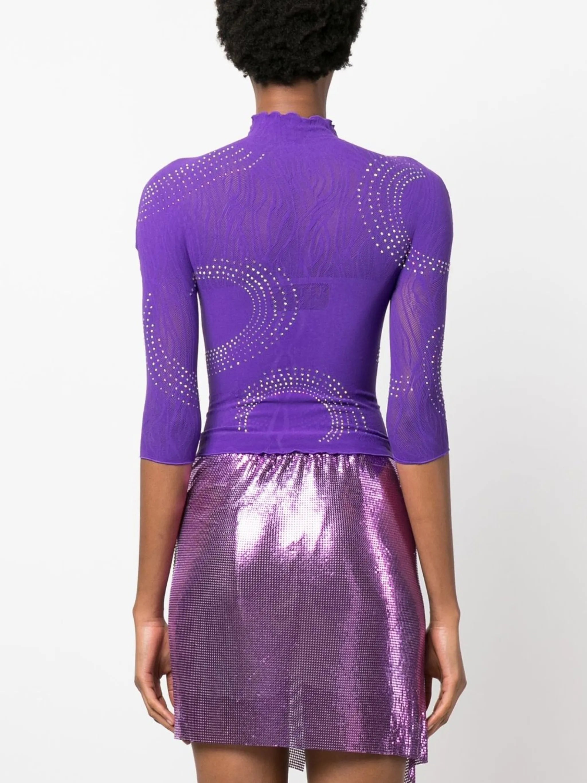 Pandora rhinestone-embellished top