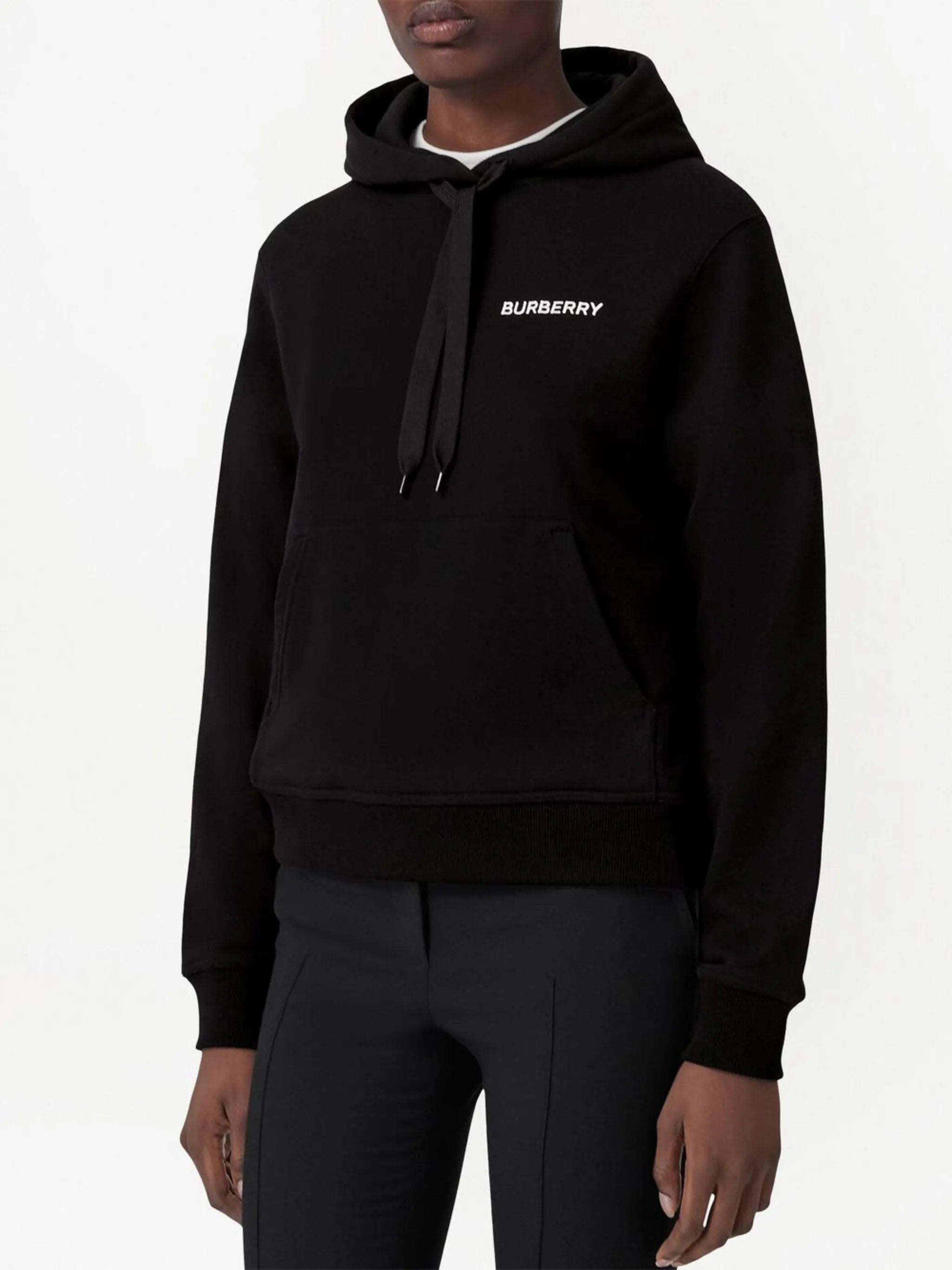 TB Monogram logo-embroidered hoodie