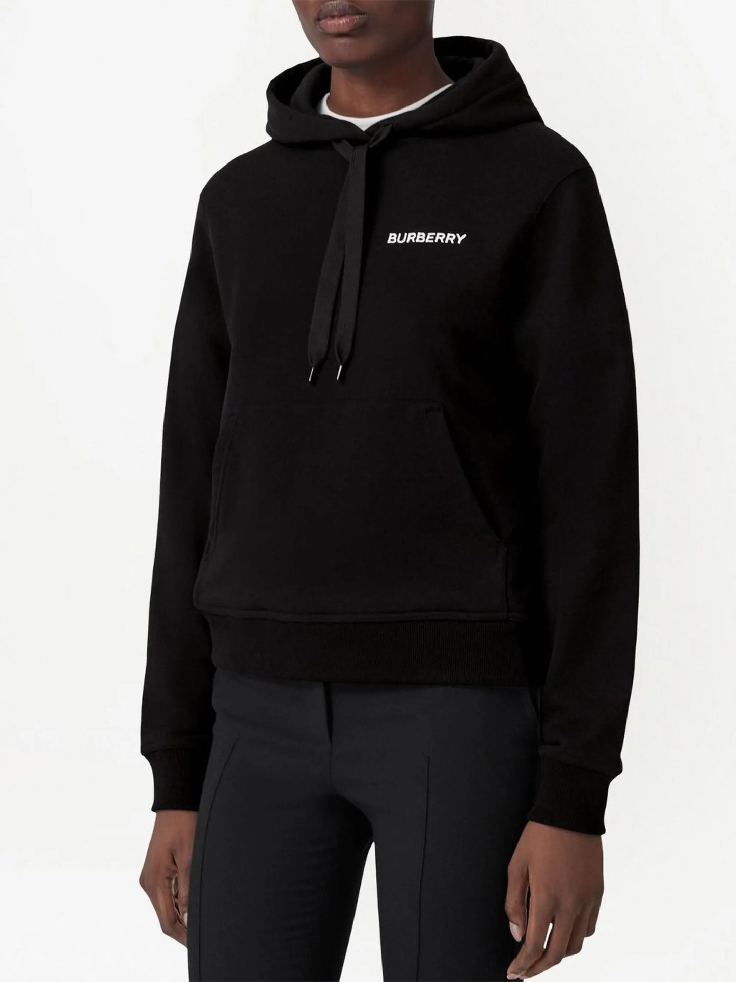 TB Monogram logo-embroidered hoodie