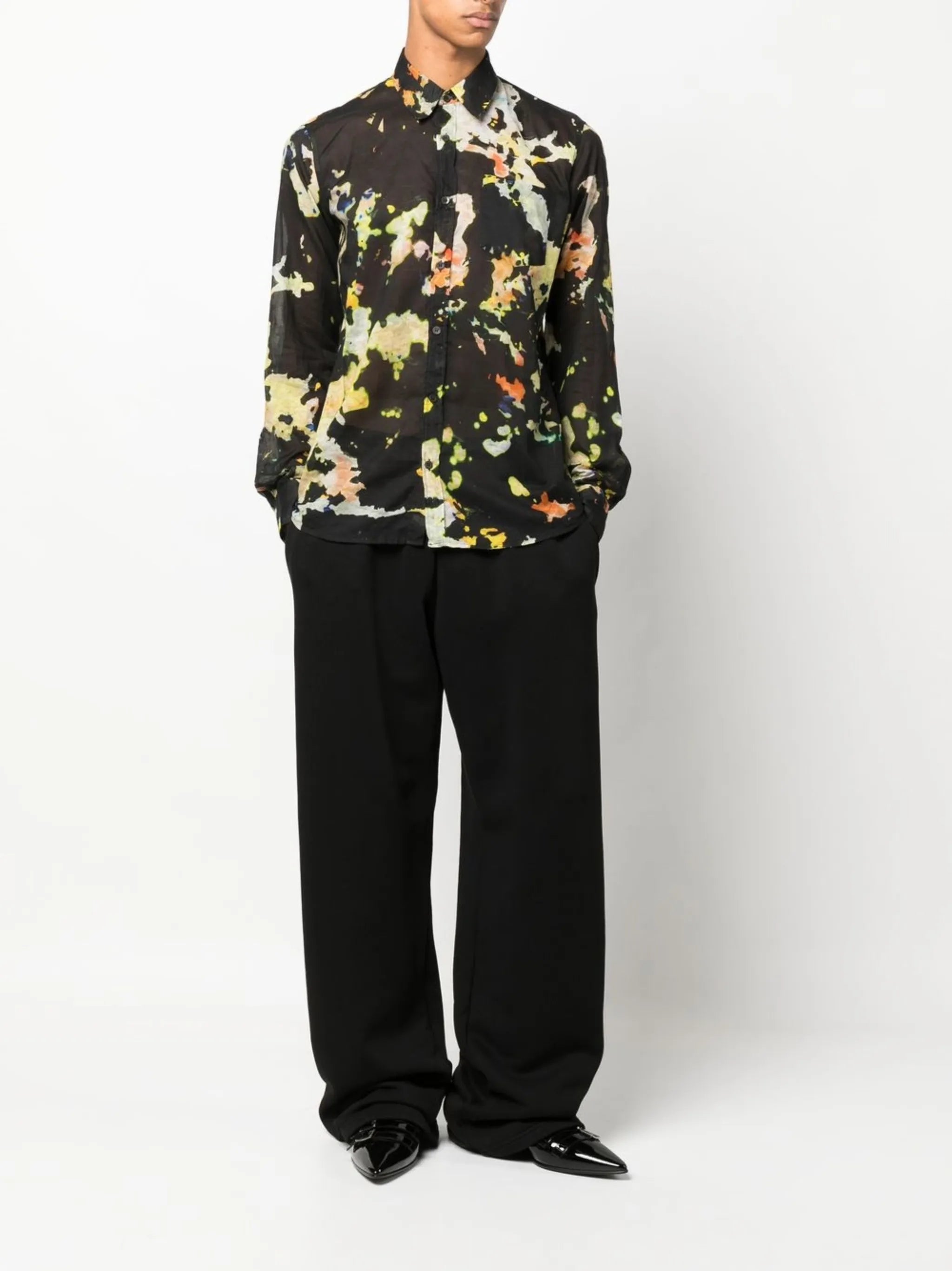 Corbino tie-dye print shirt