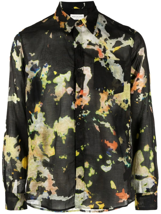 Corbino tie-dye print shirt