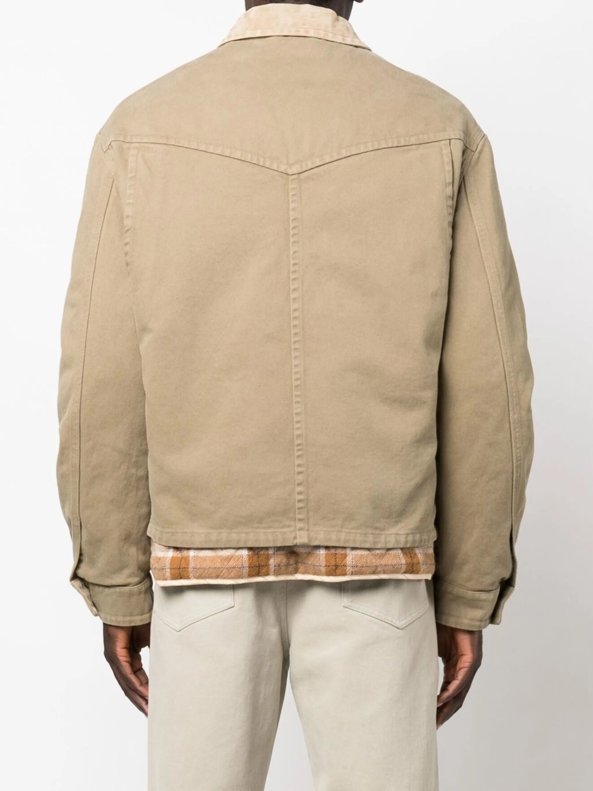 layered-detail zipped jacket