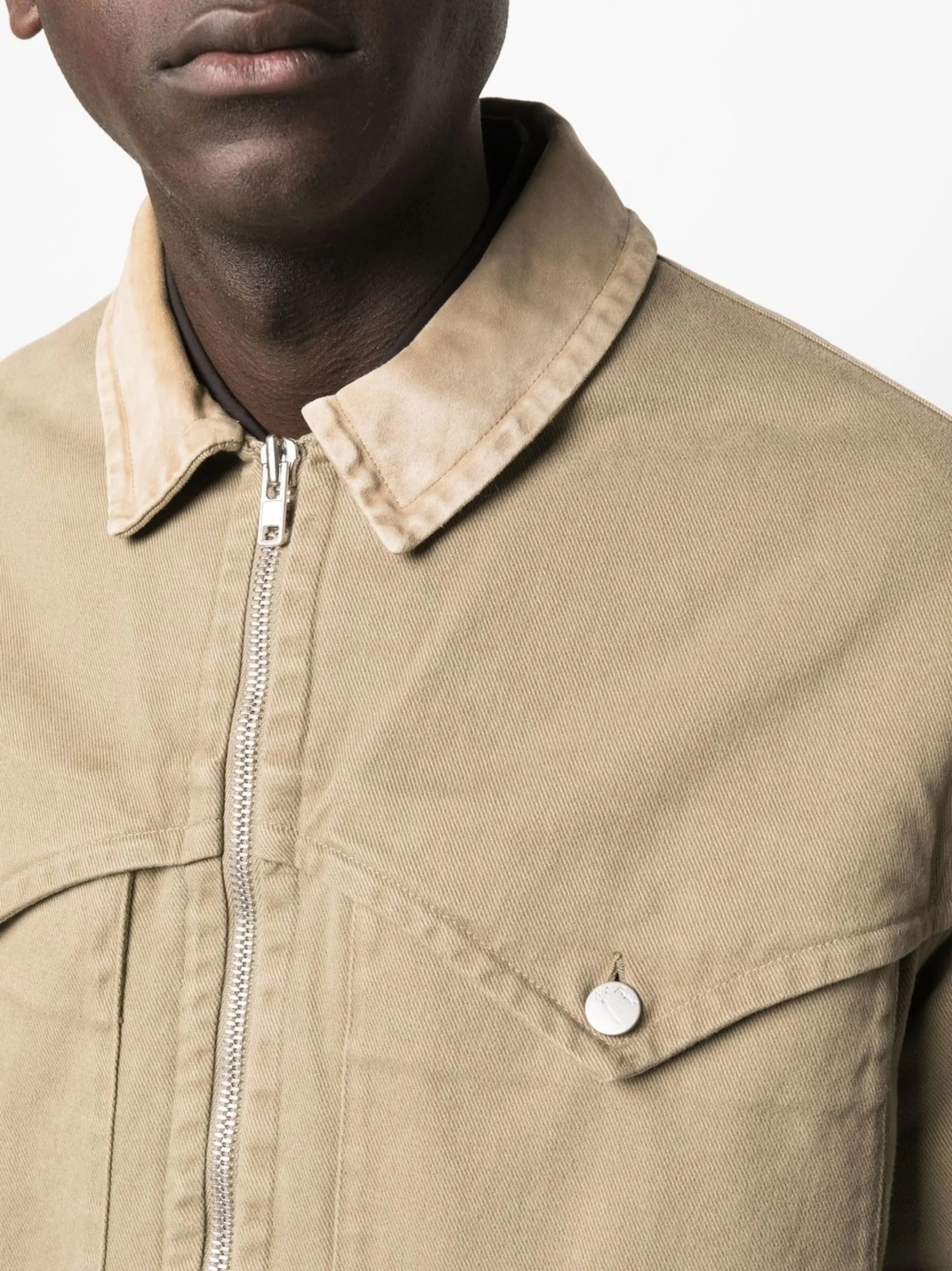 layered-detail zipped jacket
