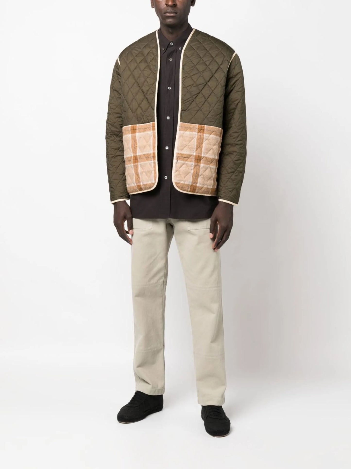 layered-detail zipped jacket