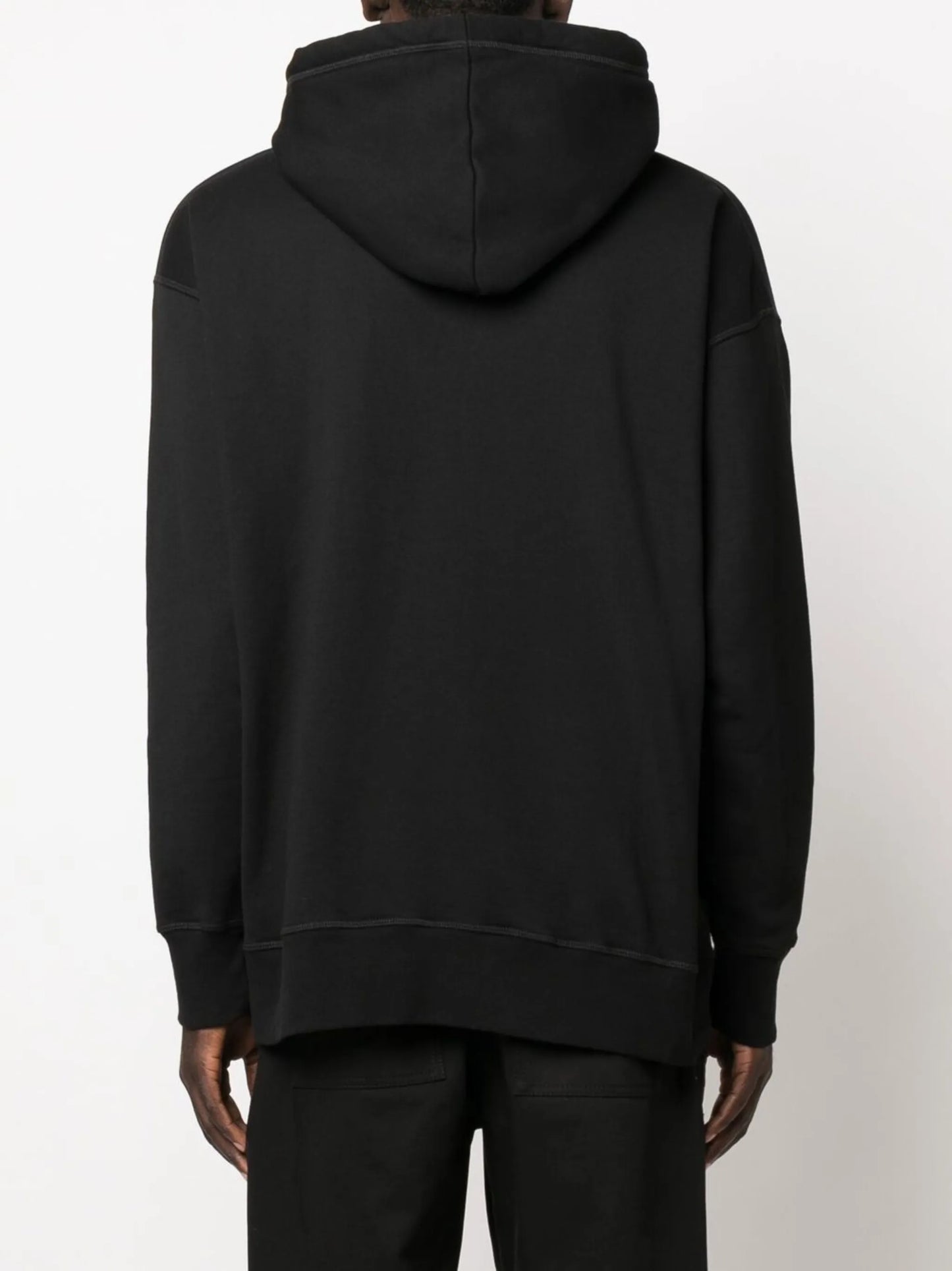 logo-print drawstring hoodie