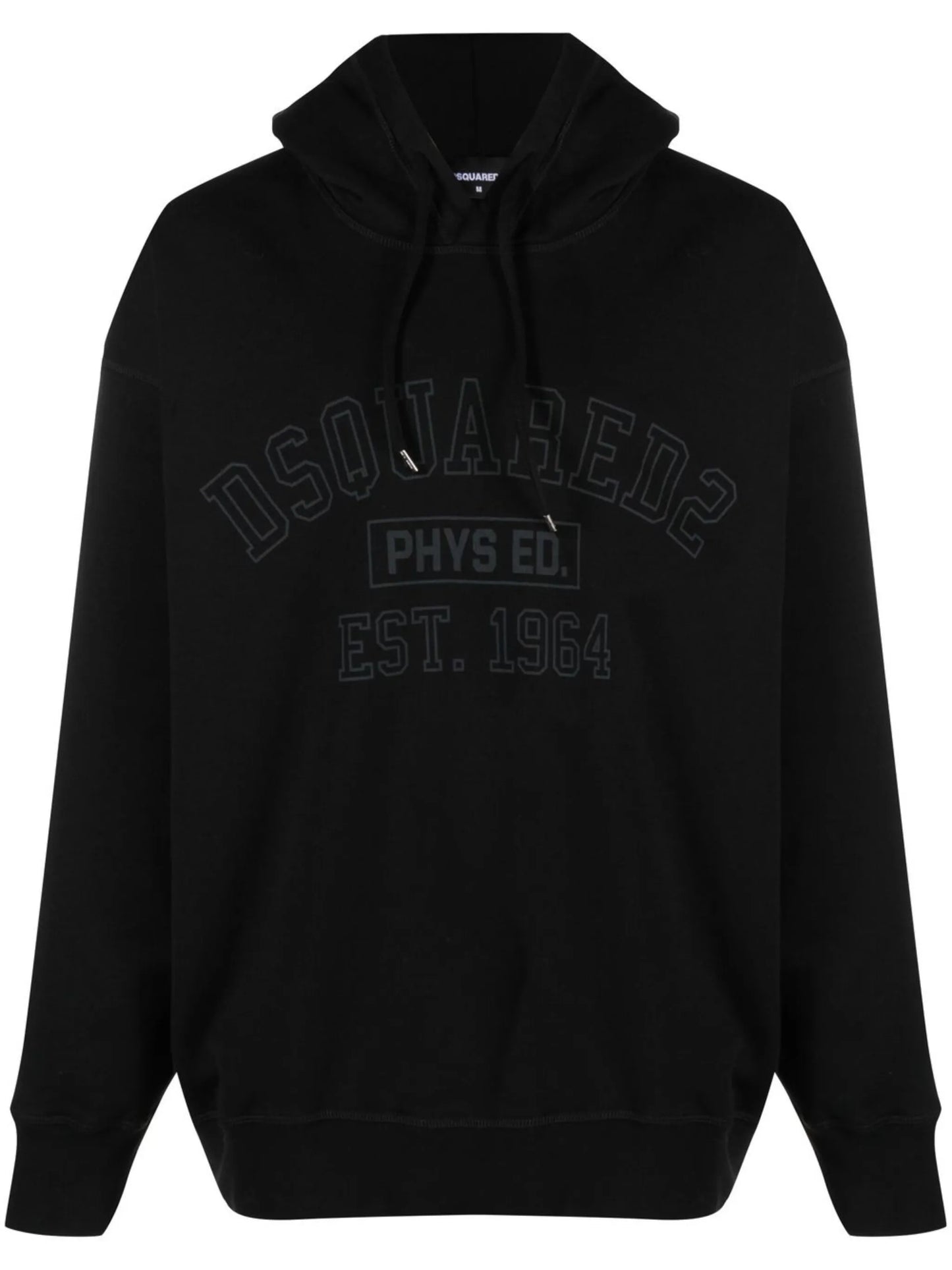 logo-print drawstring hoodie