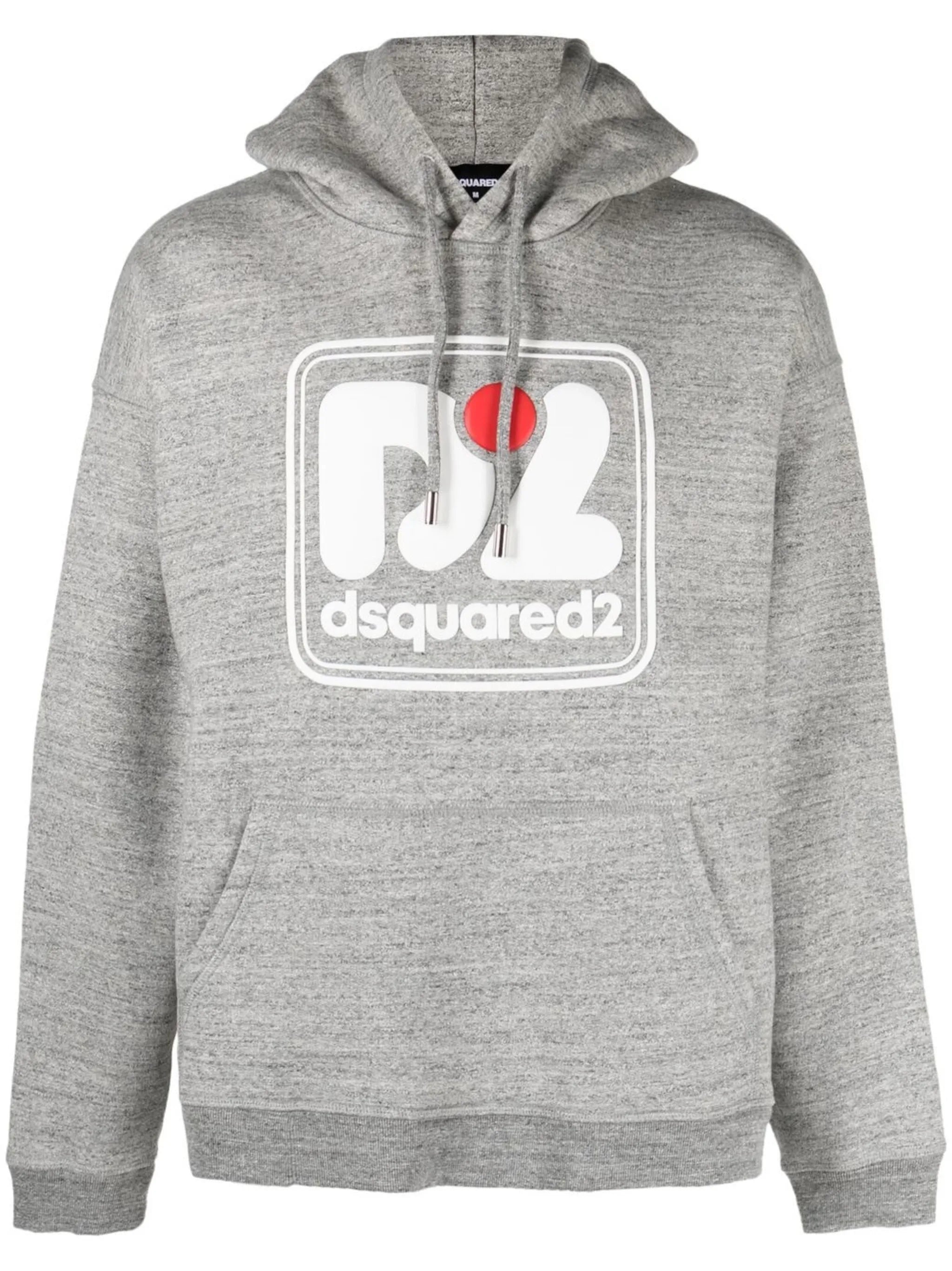 logo-print cotton hoodie
