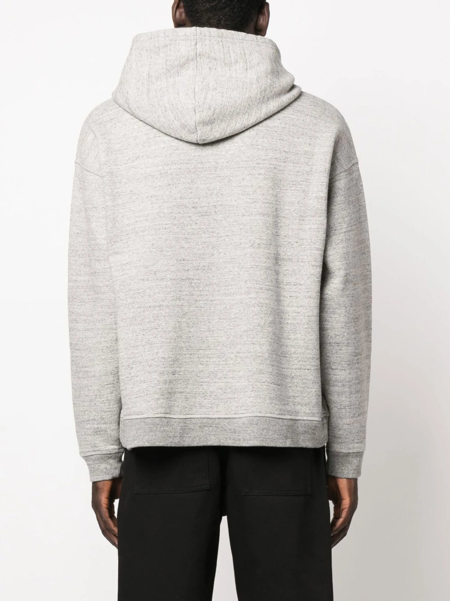 logo-print cotton hoodie