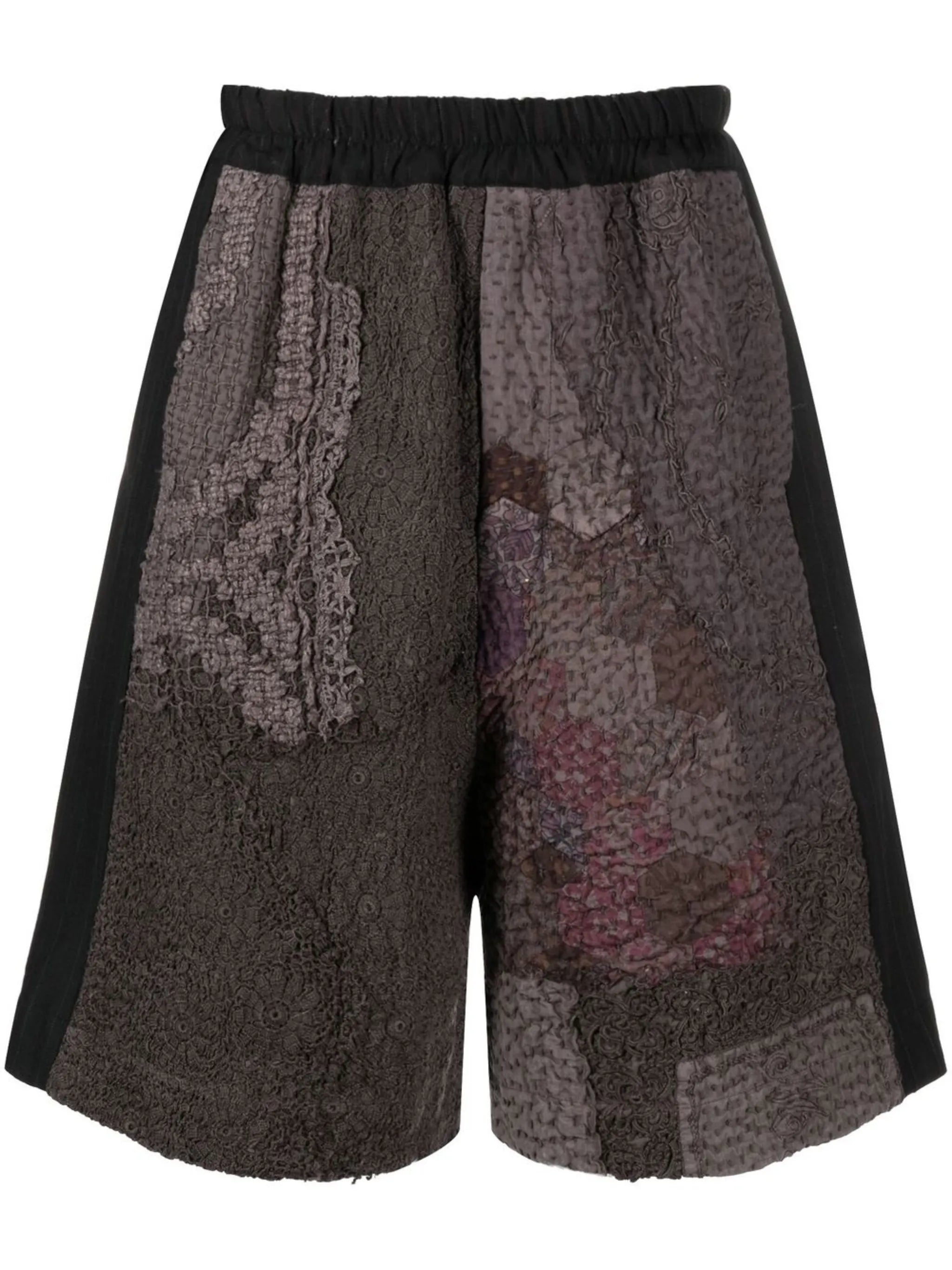knee-length multi-panel shorts
