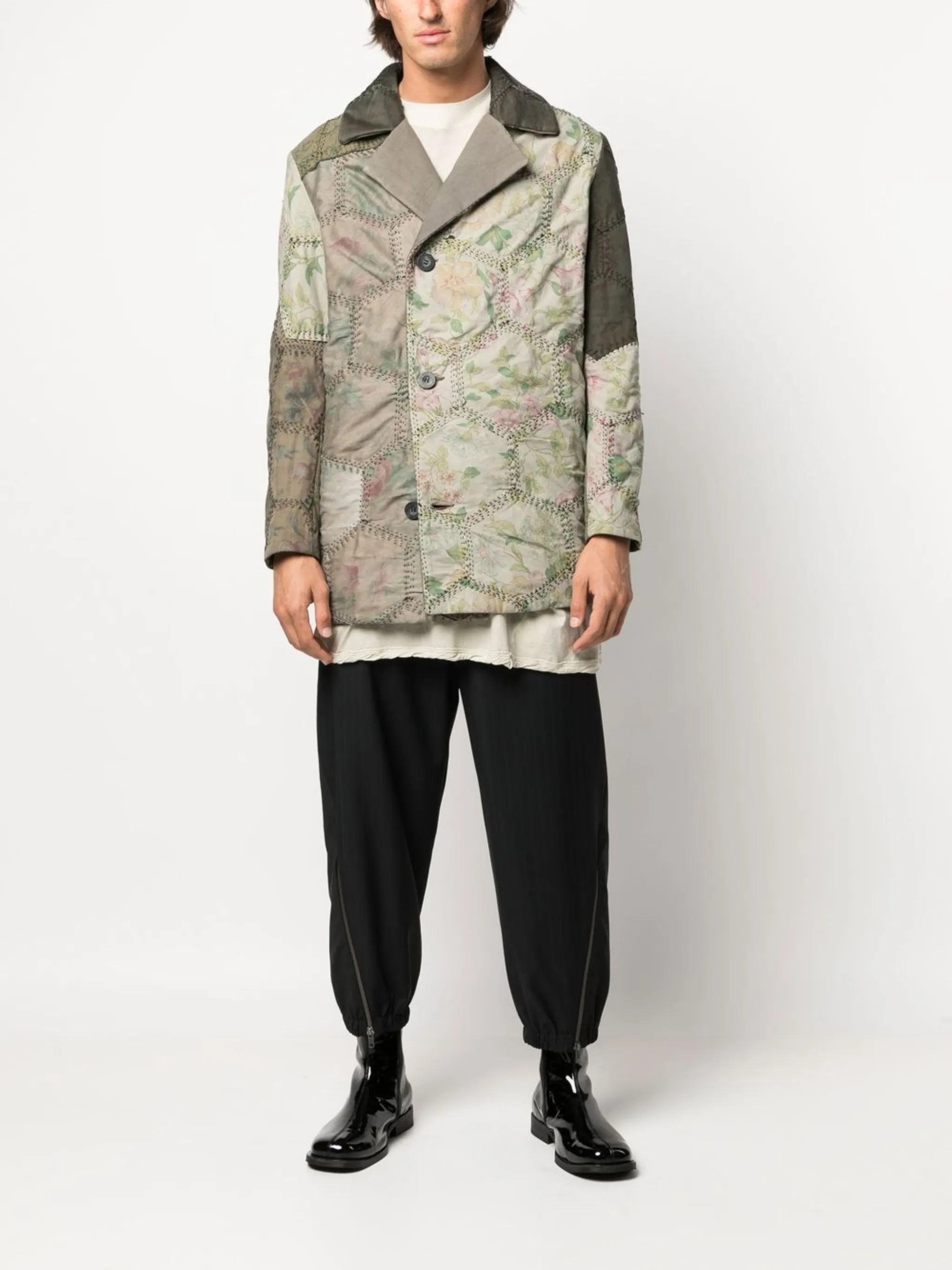 Jacob quilted pea coat