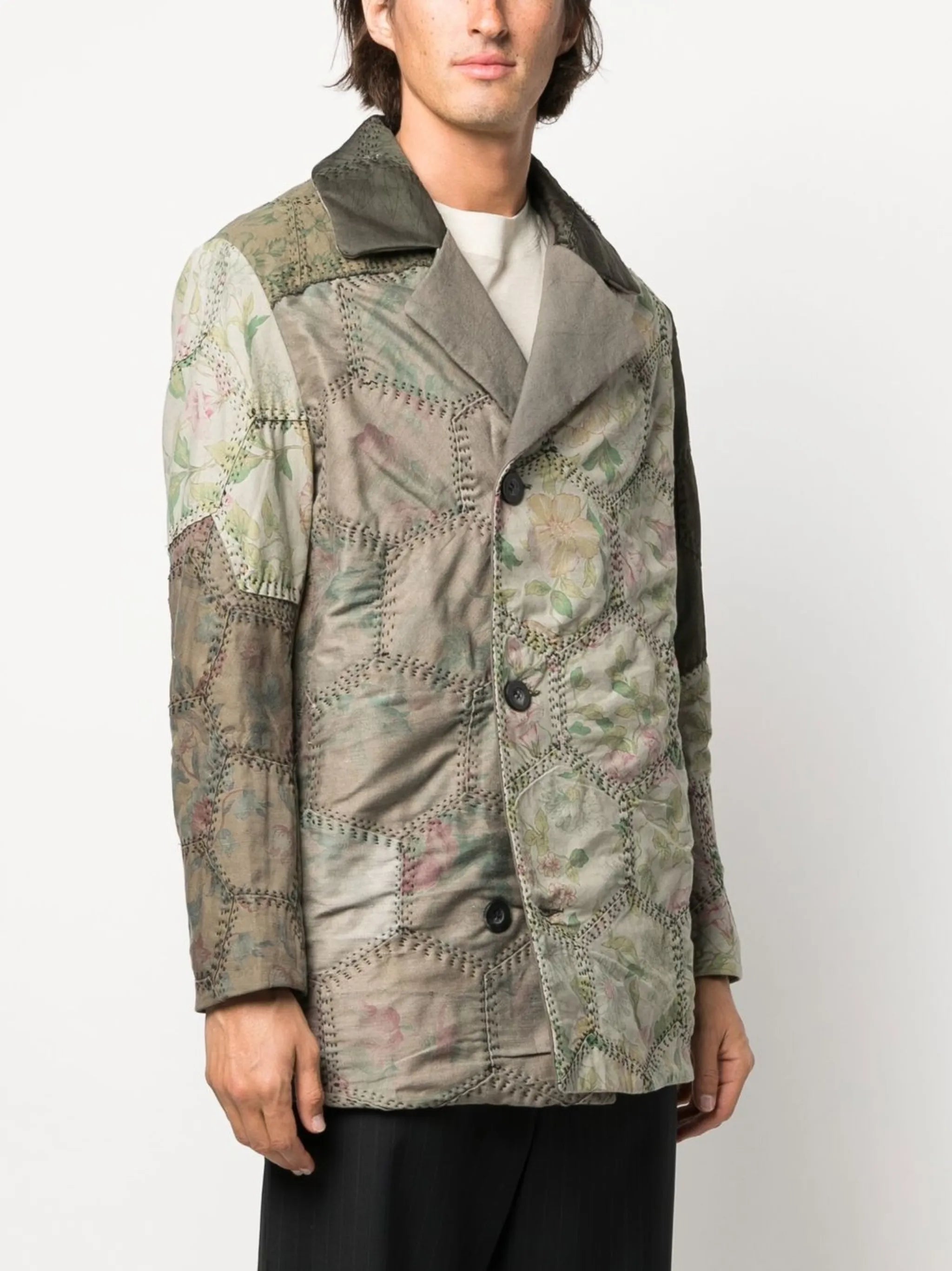 Jacob quilted pea coat