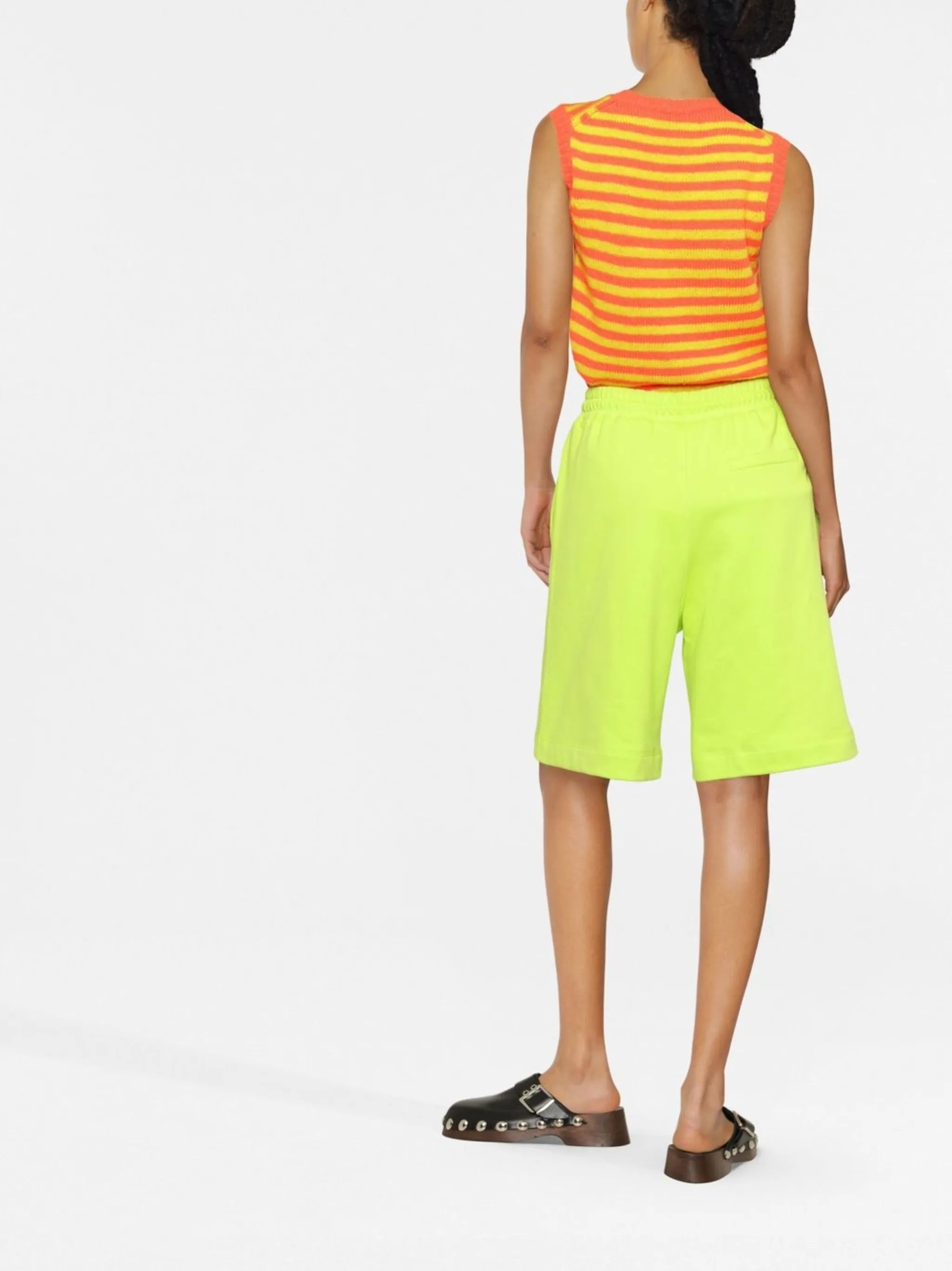 embroidered logo track shorts