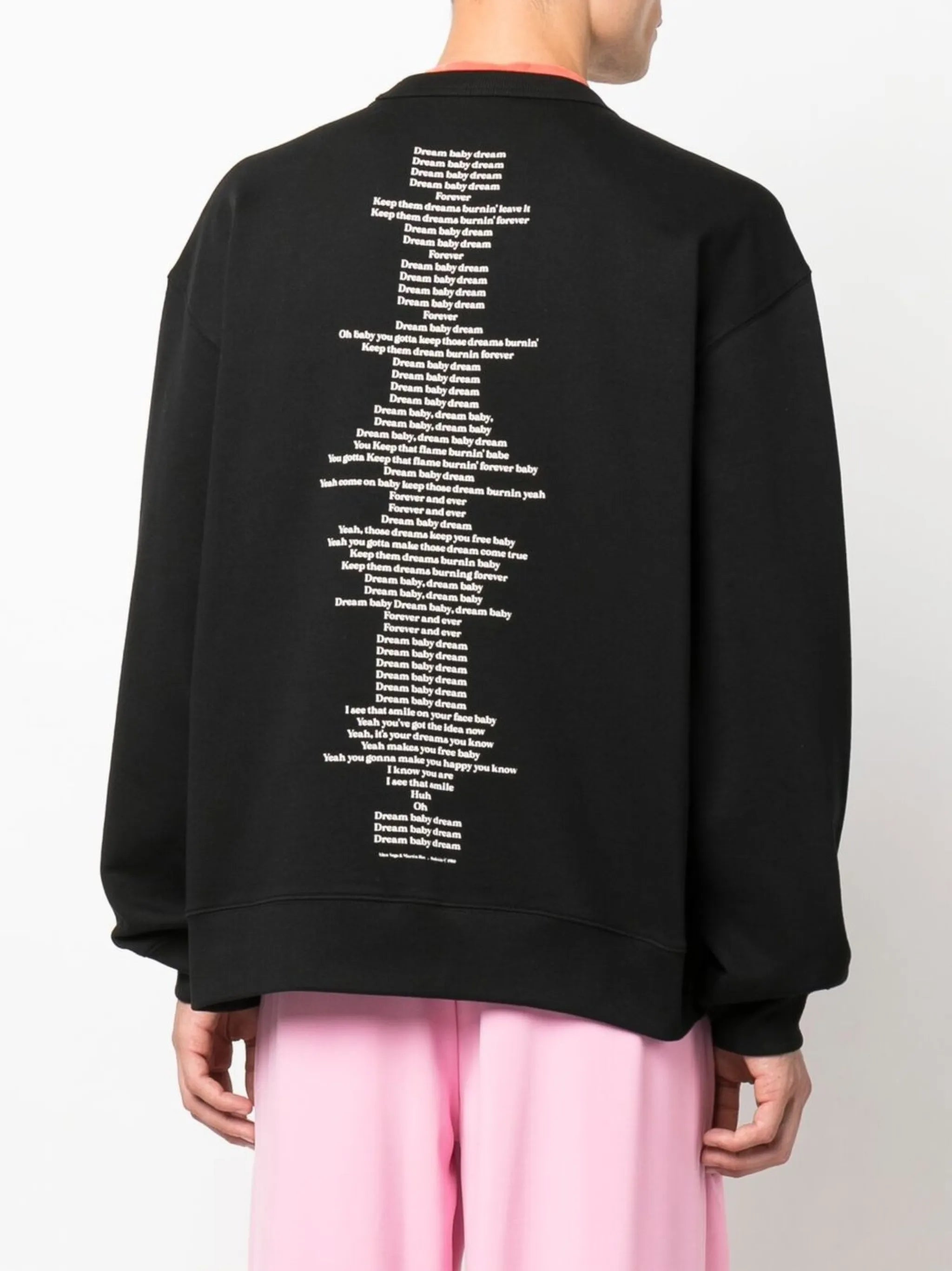 Dream Baby Dream Forever slogan print sweatshirt