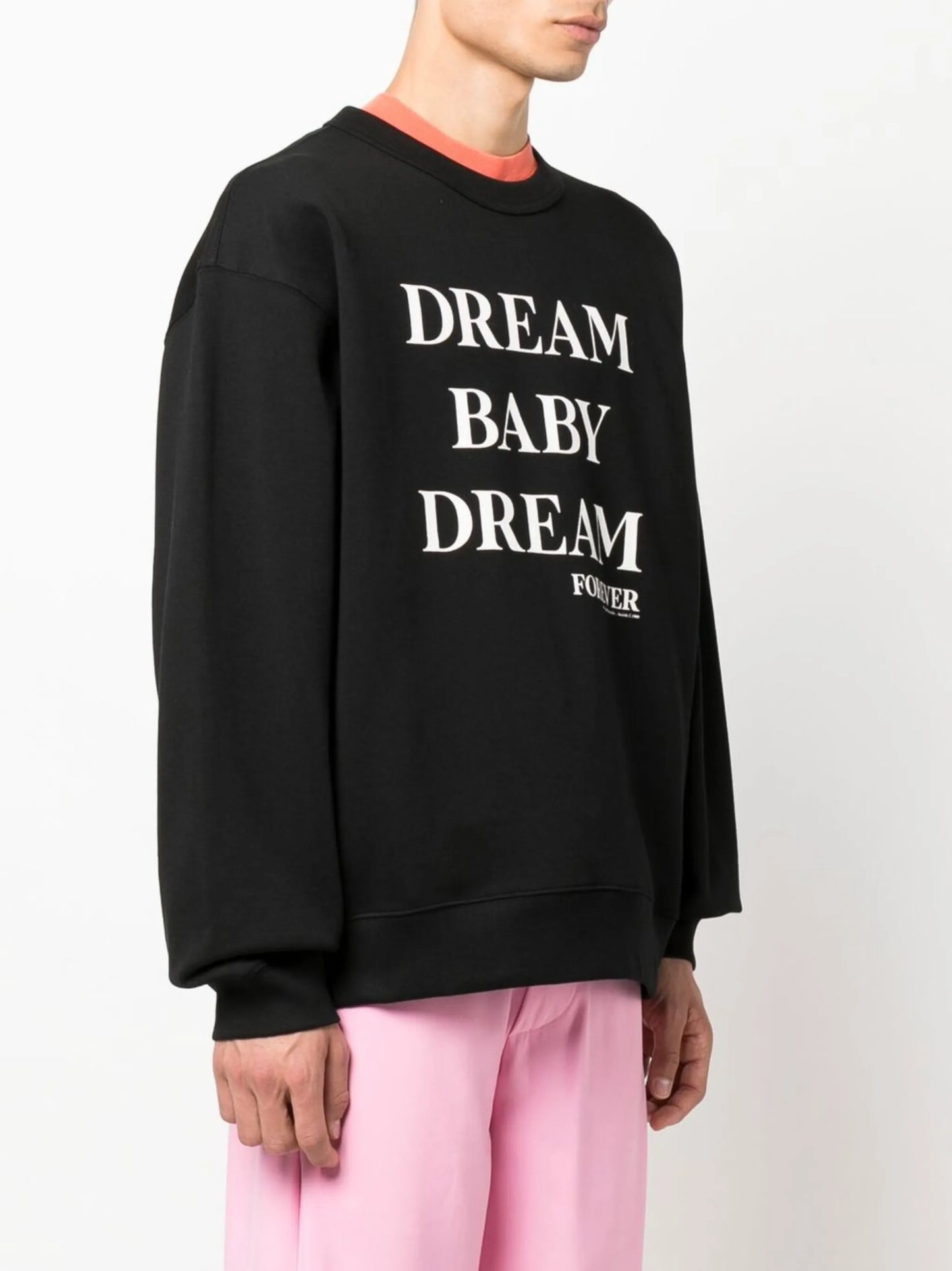 Dream Baby Dream Forever slogan print sweatshirt