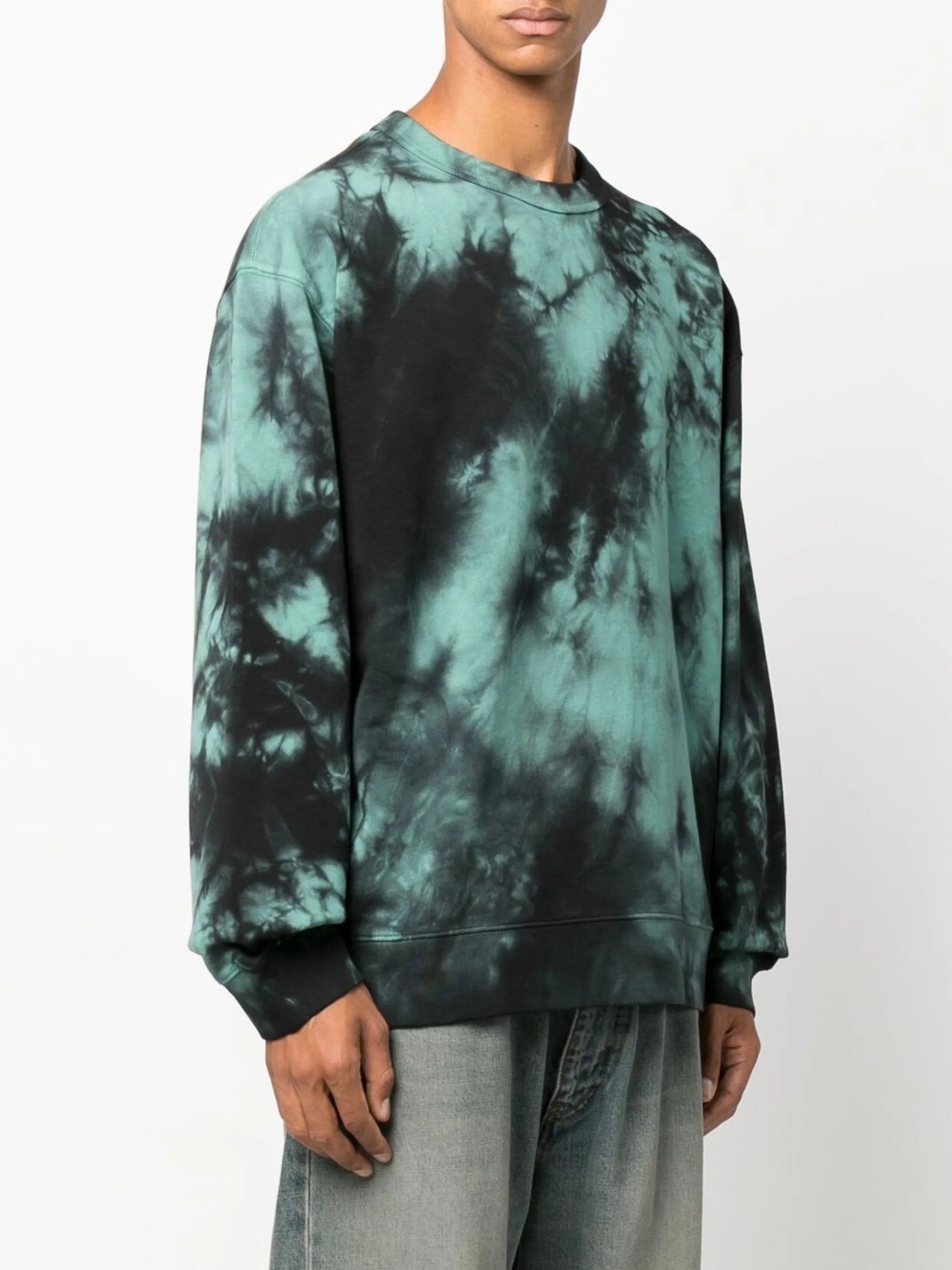 tie-dye print cotton sweatshirt