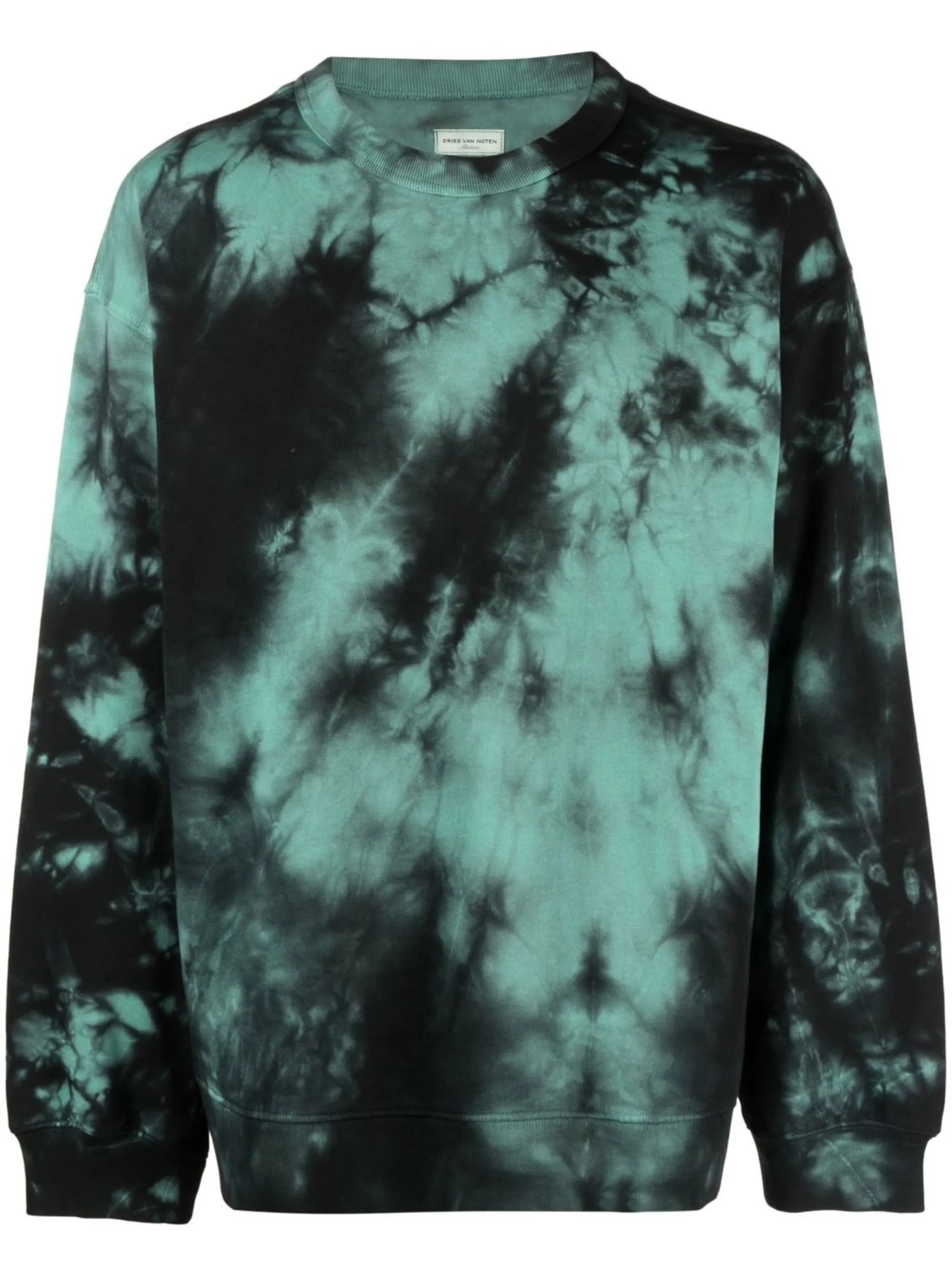tie-dye print cotton sweatshirt