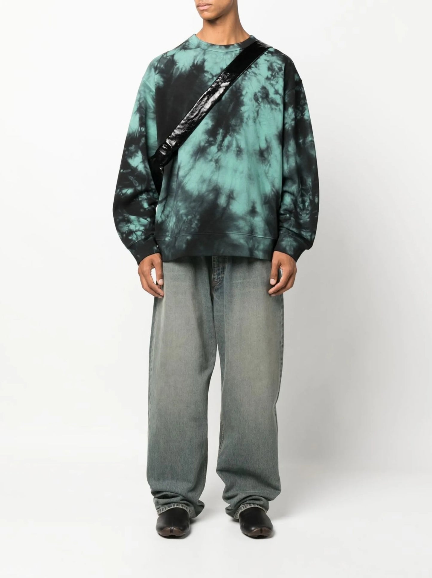 tie-dye print cotton sweatshirt