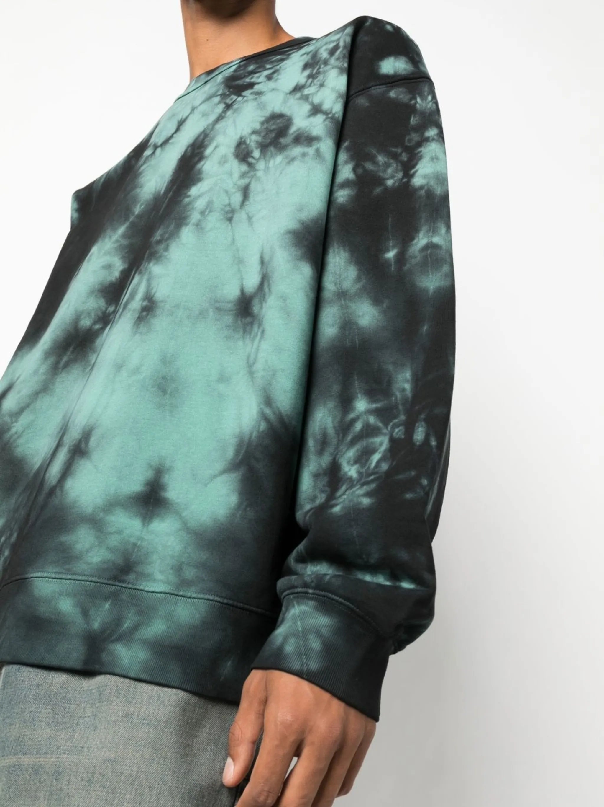 tie-dye print cotton sweatshirt