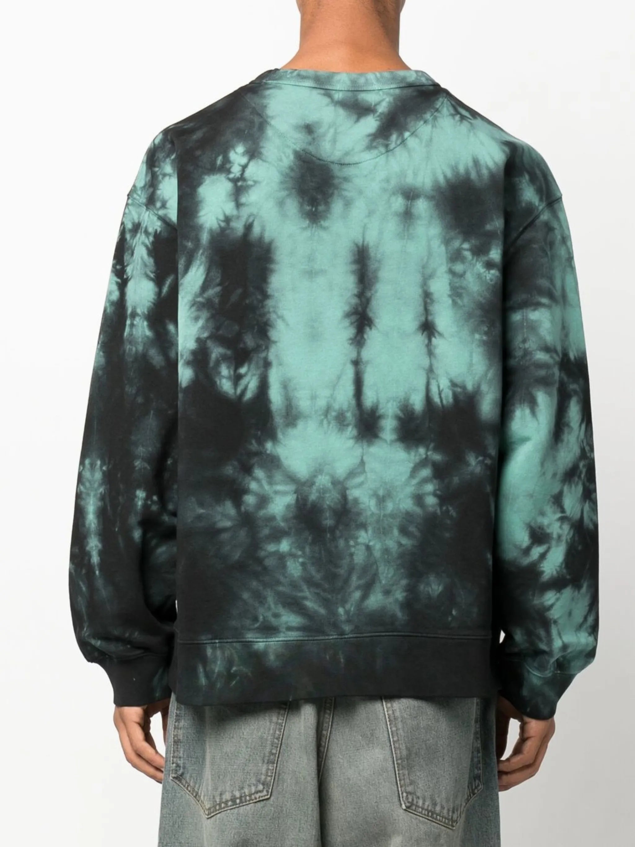 tie-dye print cotton sweatshirt