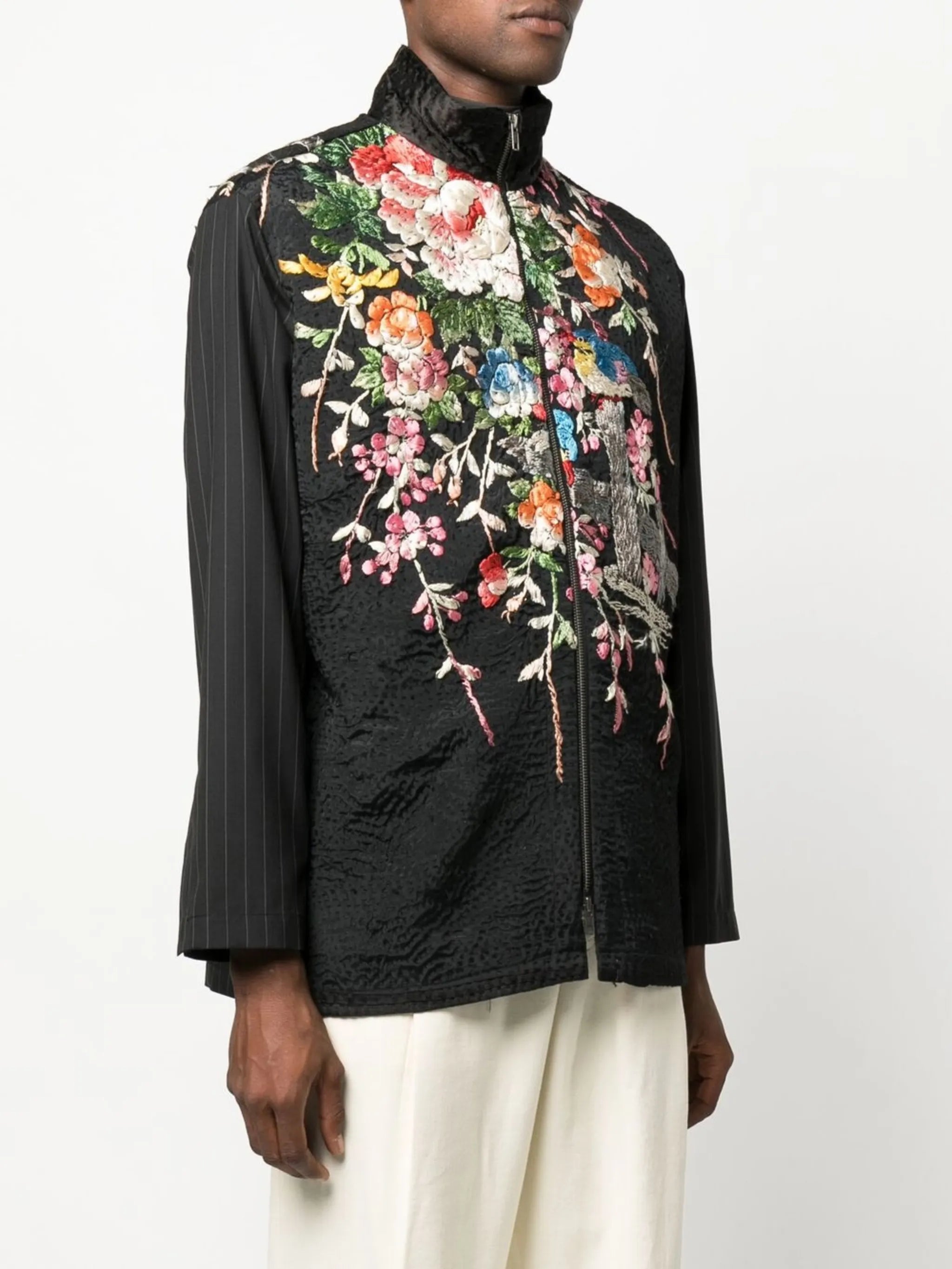 Tino floral-embroidered jacket