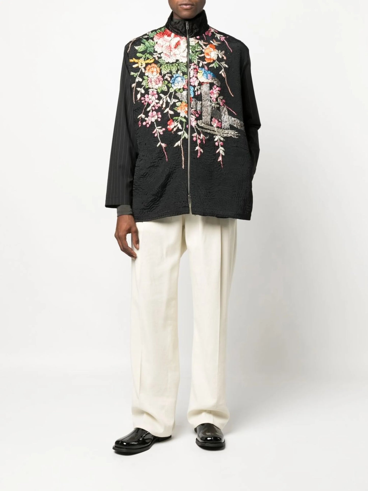 Tino floral-embroidered jacket