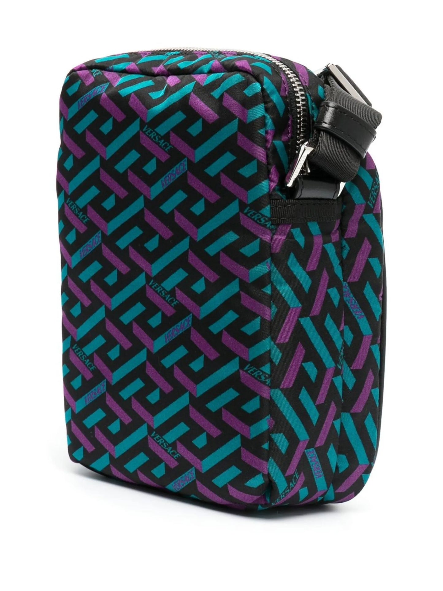 Medusa-motif monogram messenger bag