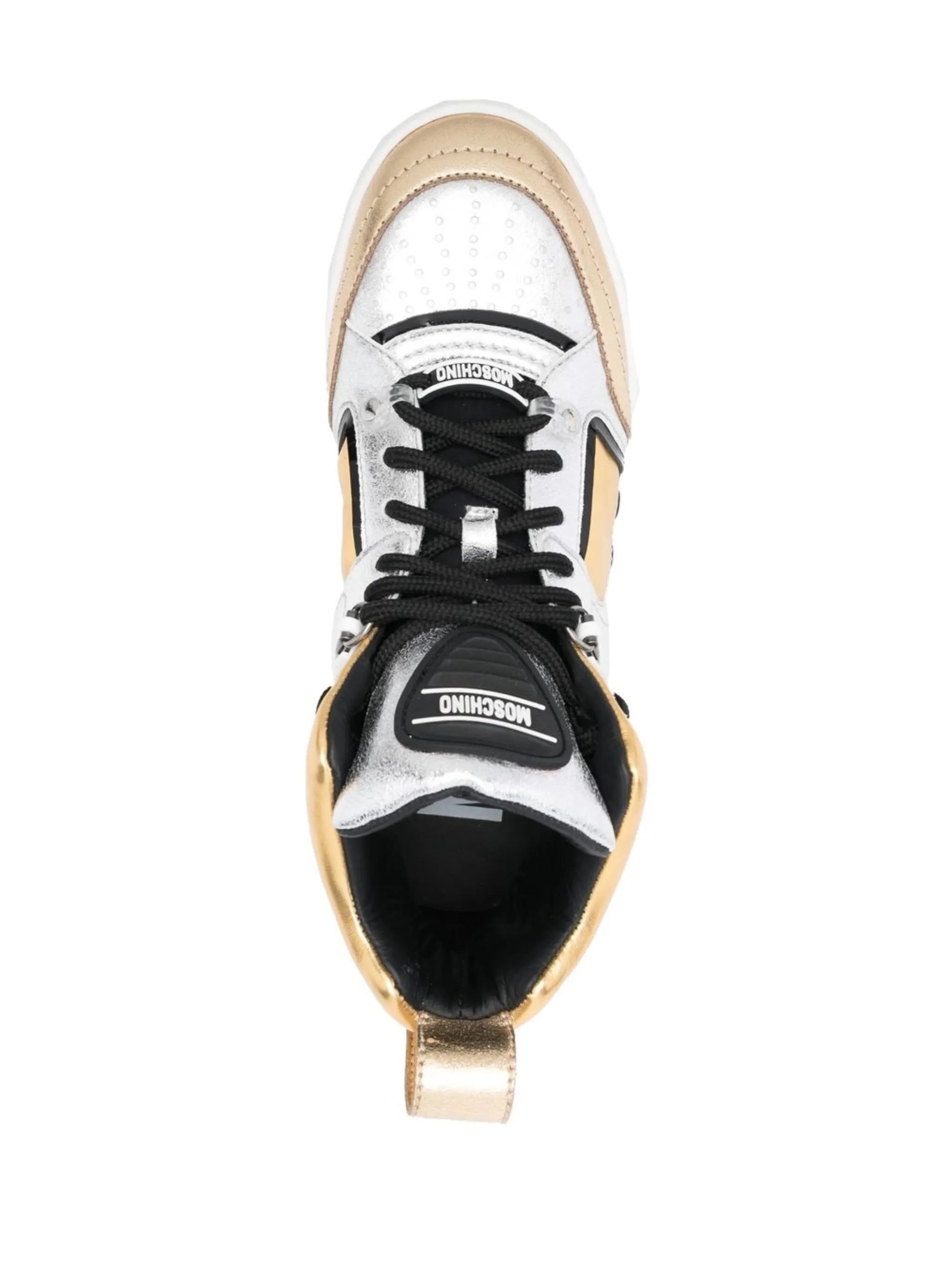 Streetball logo-band high-top sneakers
