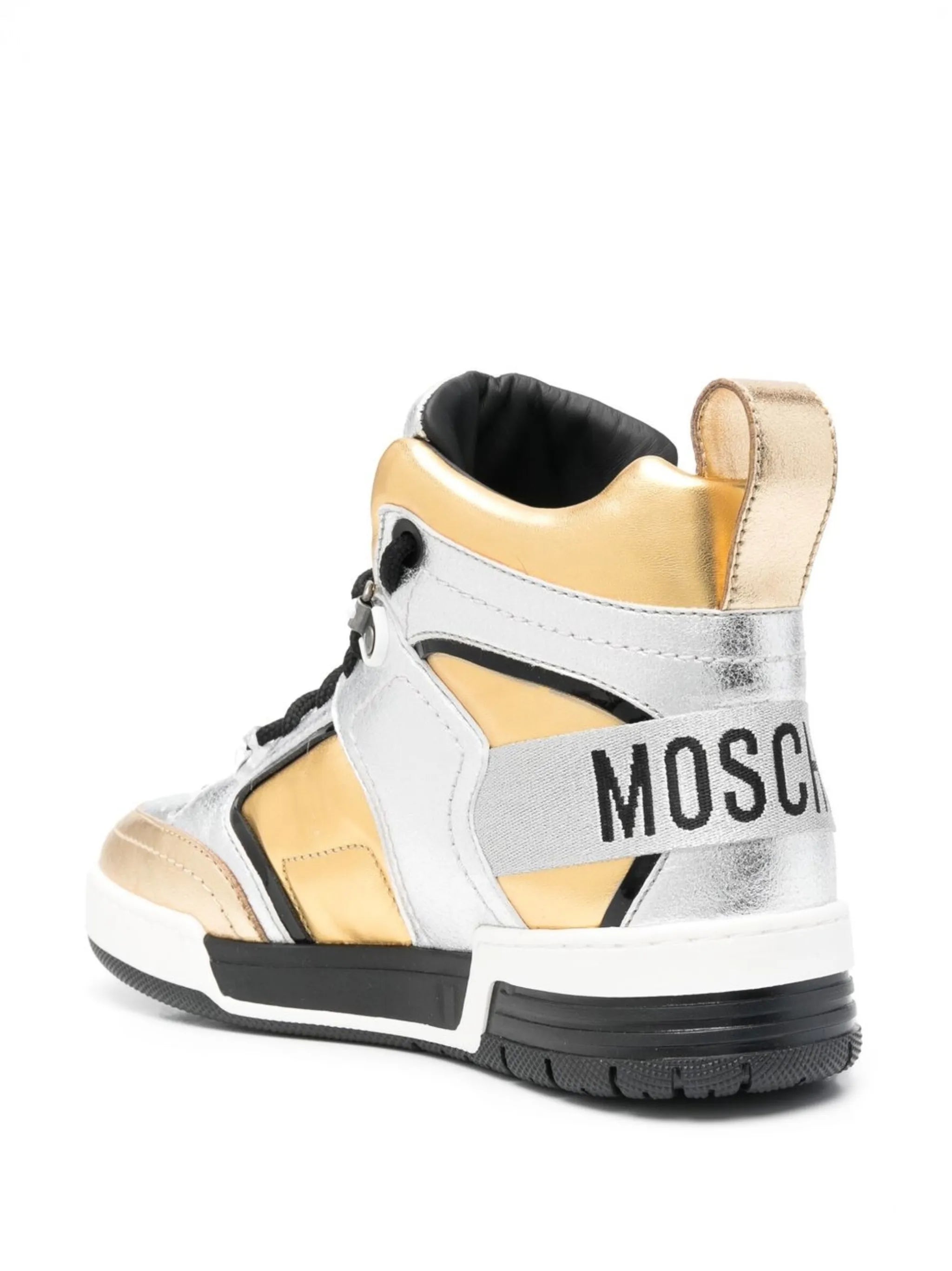 Streetball logo-band high-top sneakers