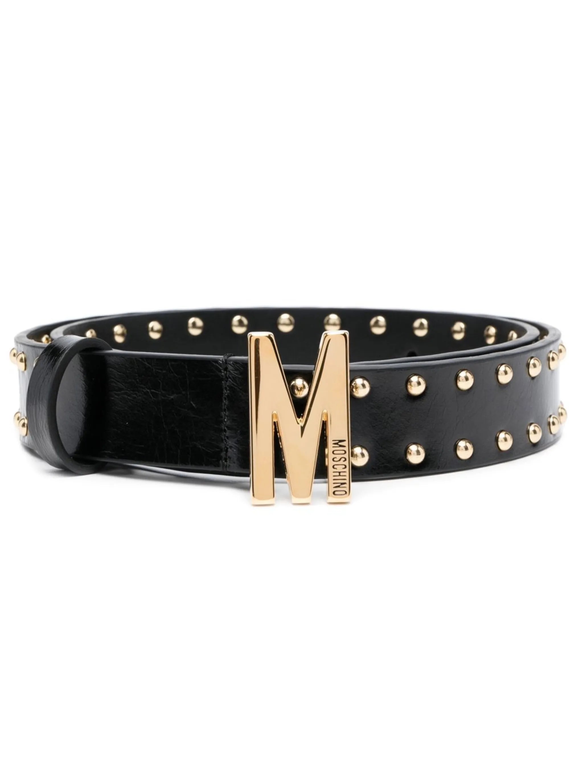 logo studded belt