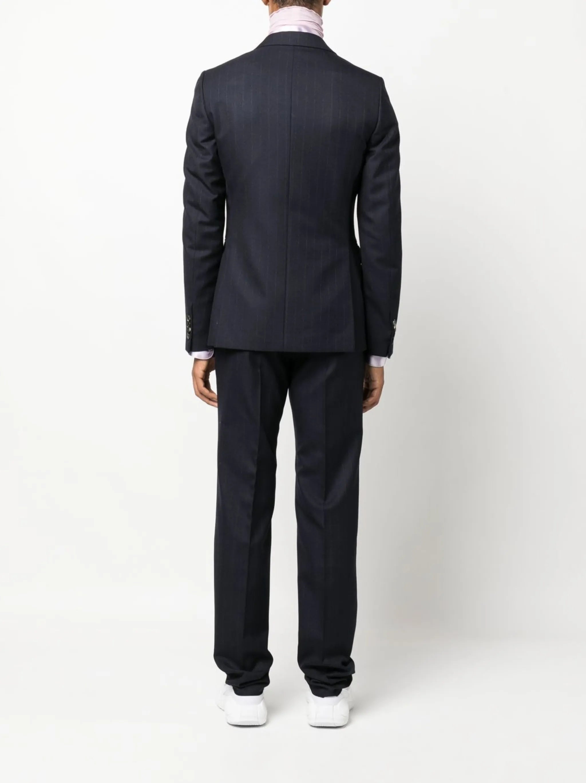 Kanye striped wool suit