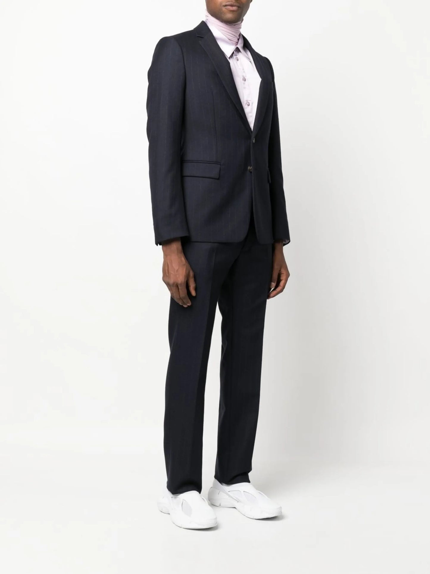 Kanye striped wool suit