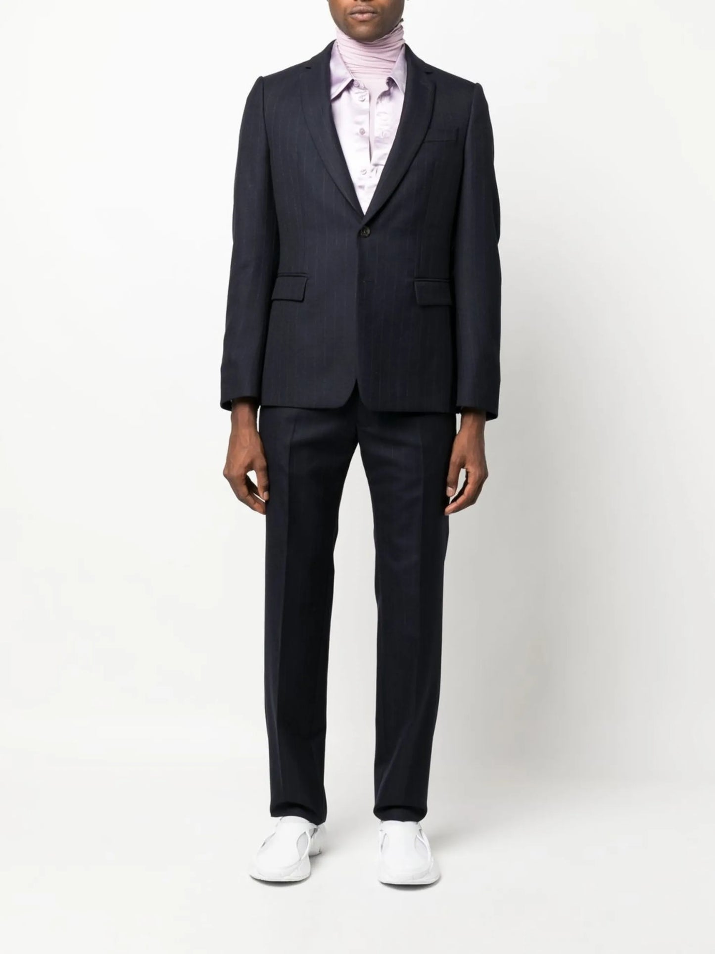 Kanye striped wool suit