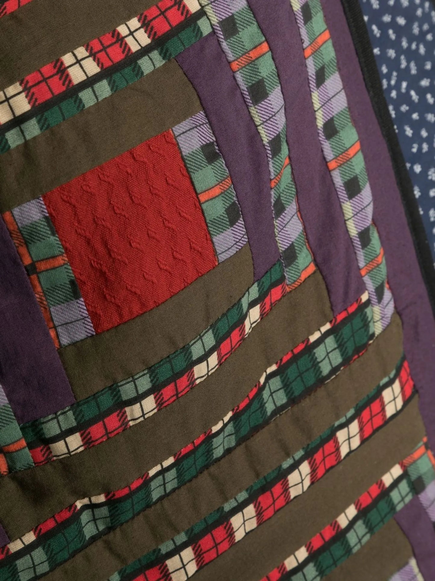 quilted-finish cotton scarf