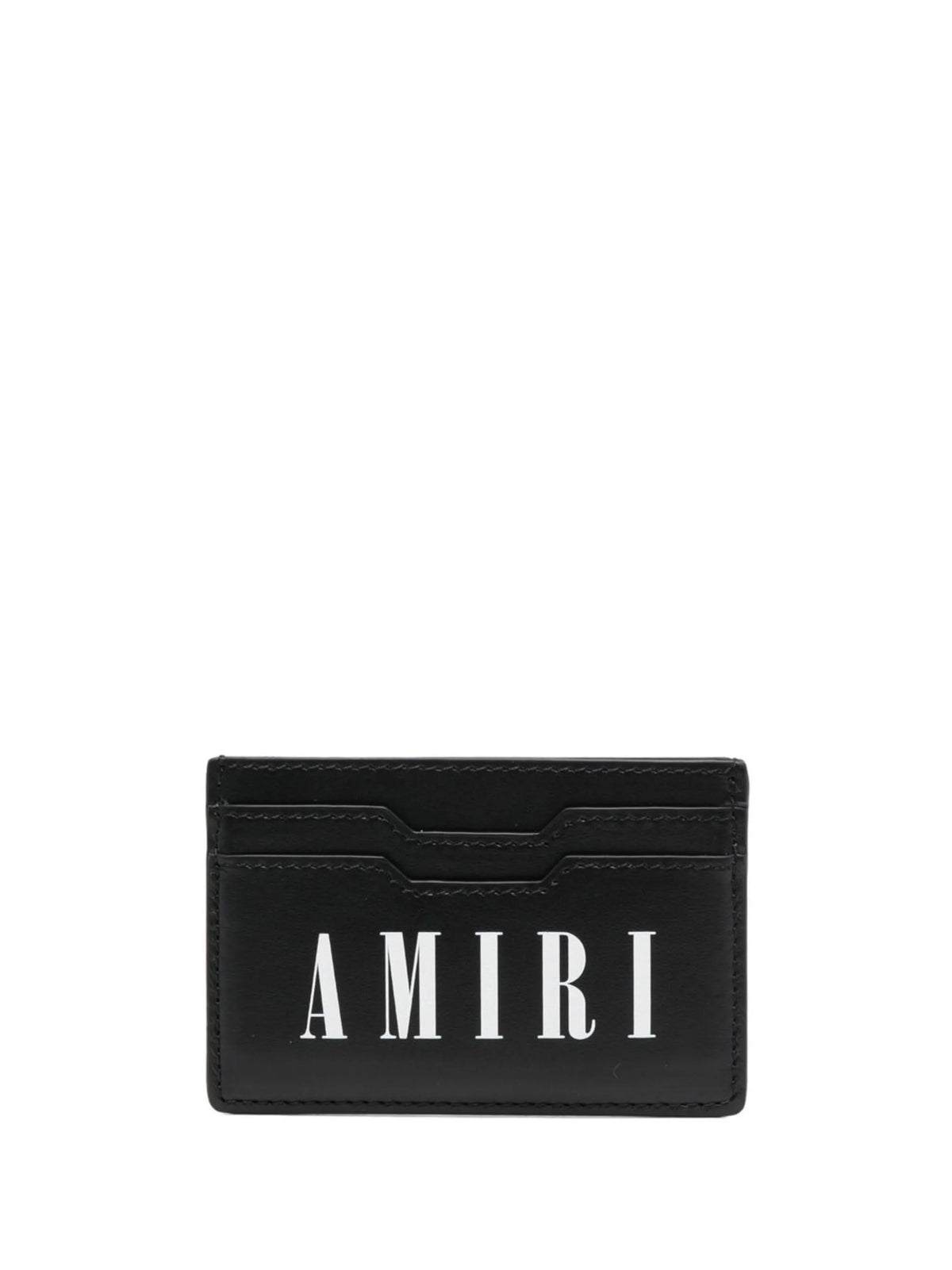 logo-print leather wallet
